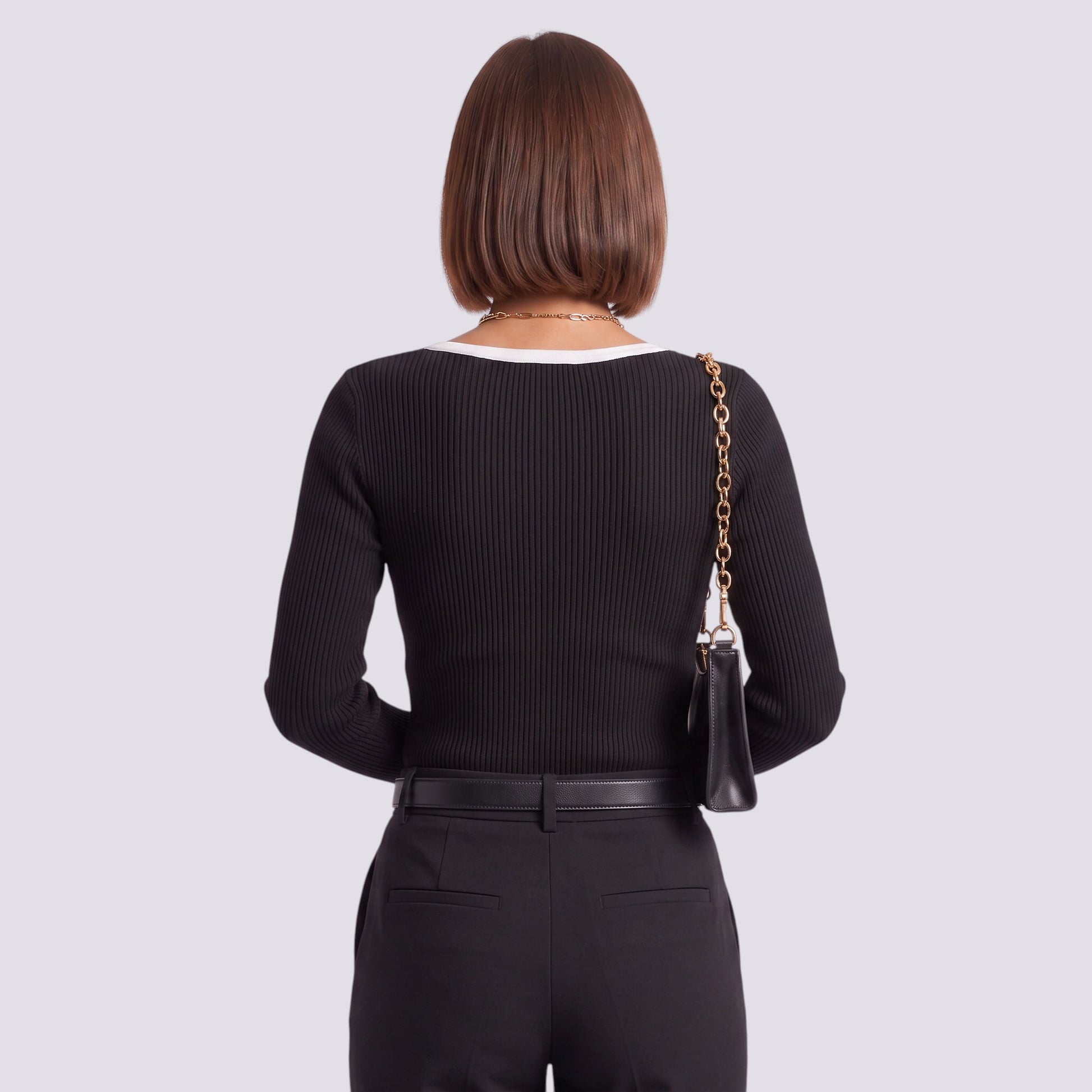 Jersey Mujer Rayas Oversize Cuello Pico