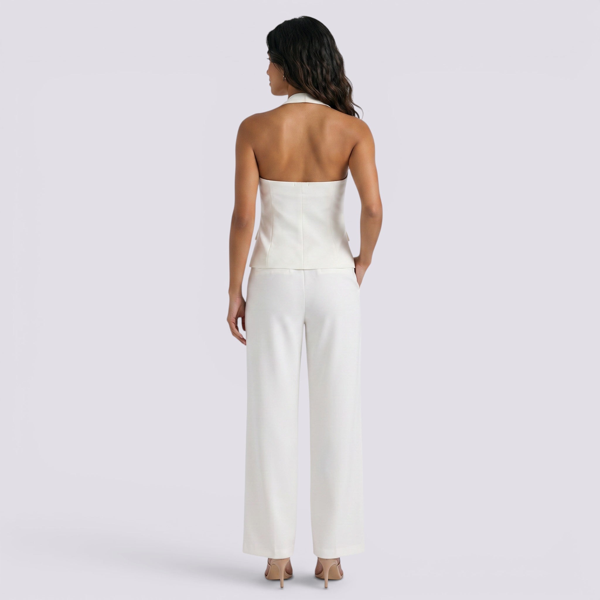 Conjunto Chaleco Pantalón Mujer Elegante