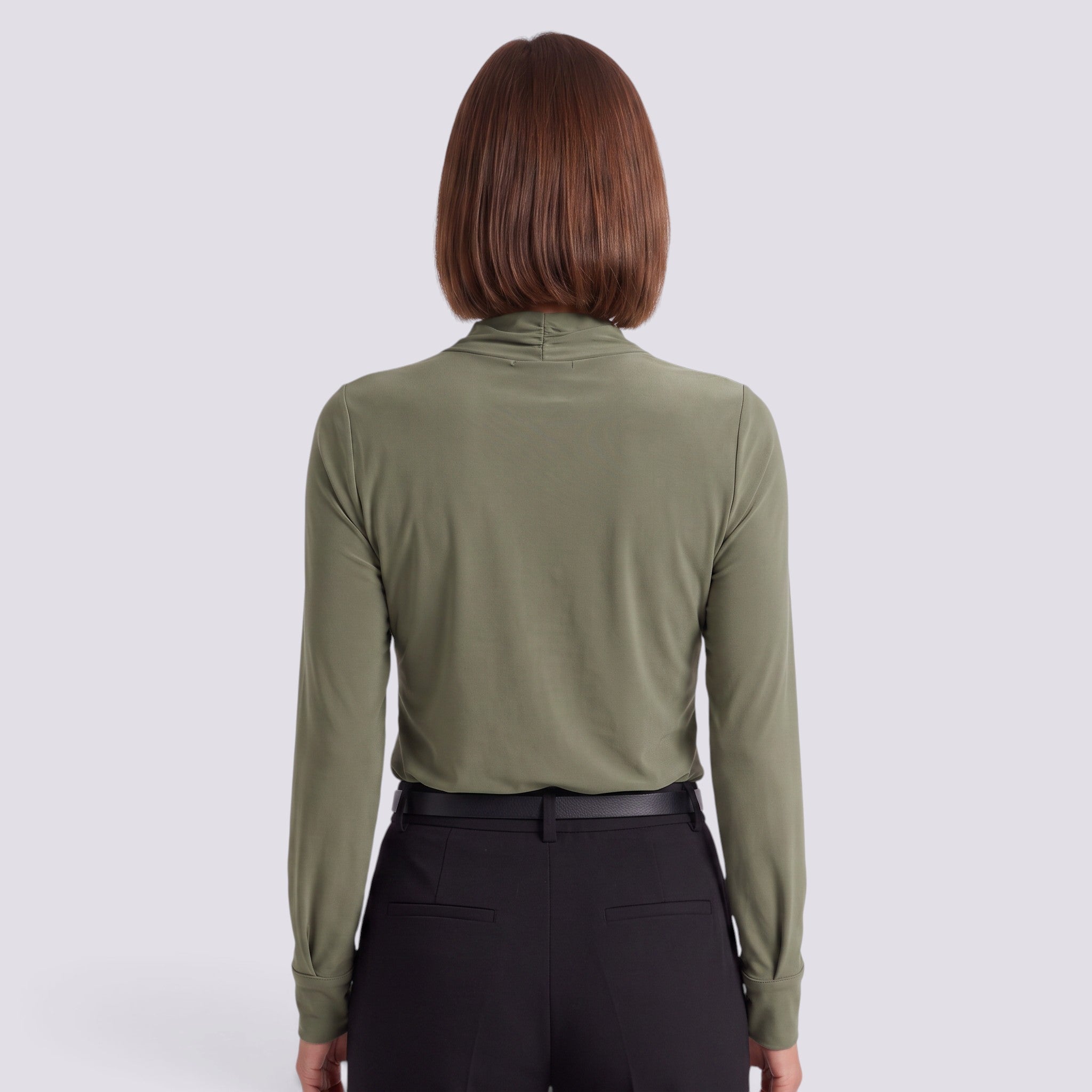 Blusa Mujer Manga Larga Escote Cruzado