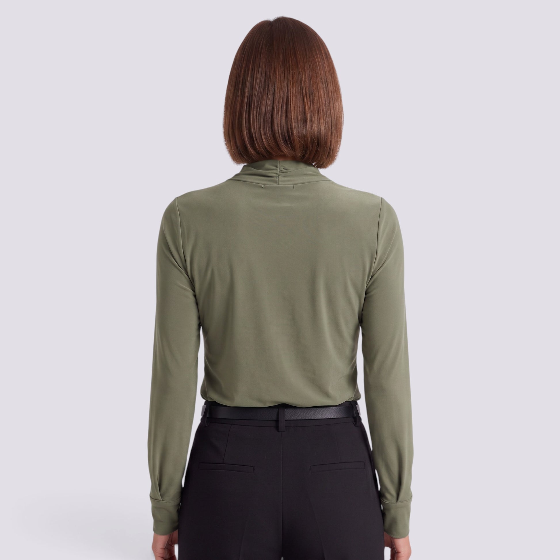 Blusa Mujer Manga Larga Escote Cruzado