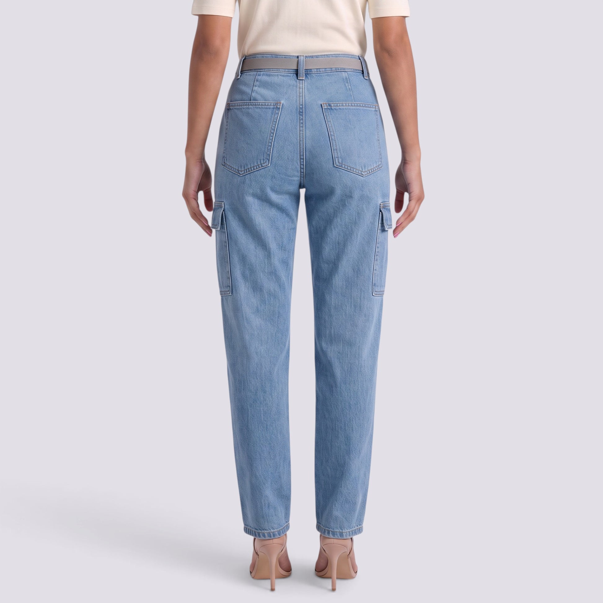 Pantalón Cargo Mujer Tiro Alto