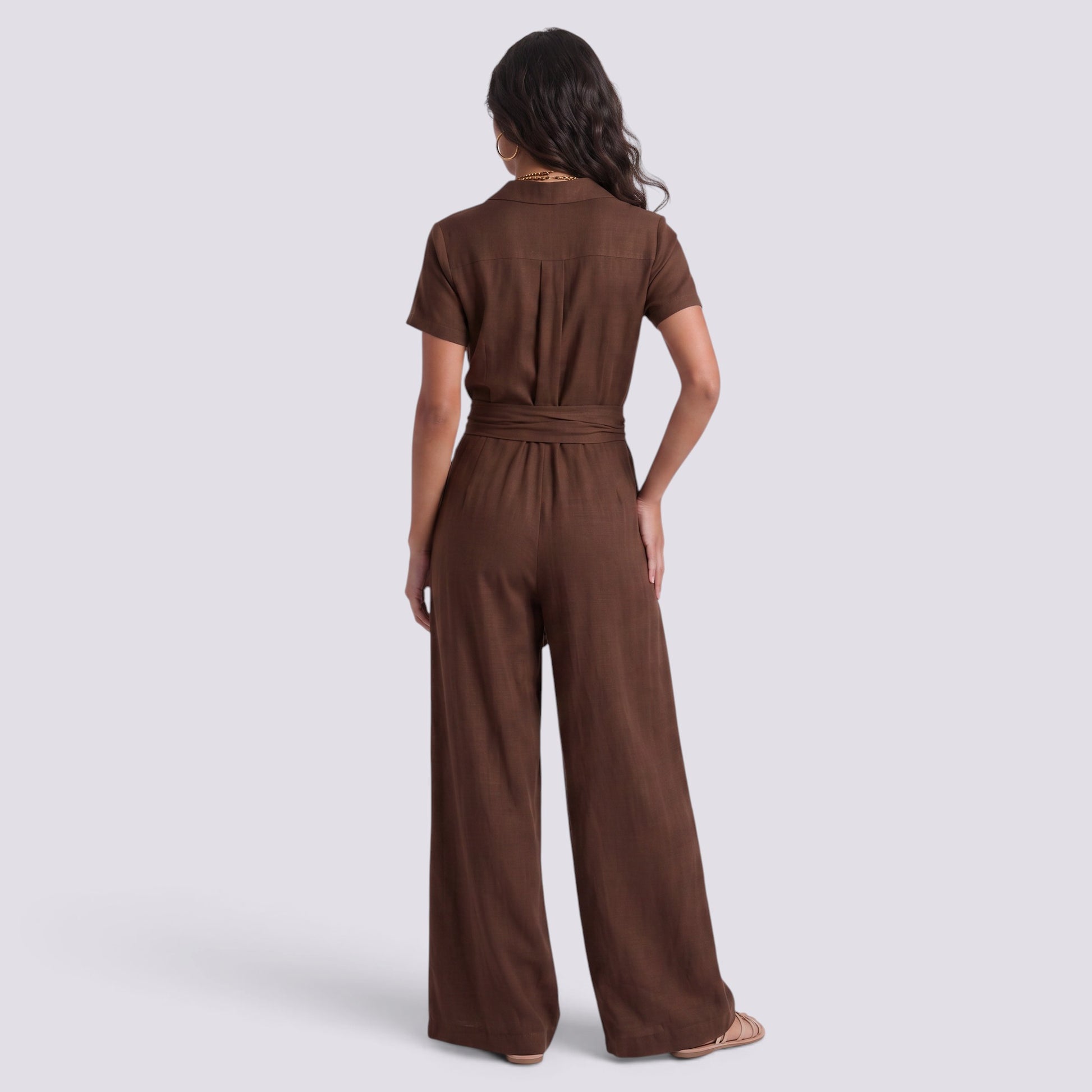 Conjunto Mujer Camisa Pantalón Cintura Alta Mujer Palazzo