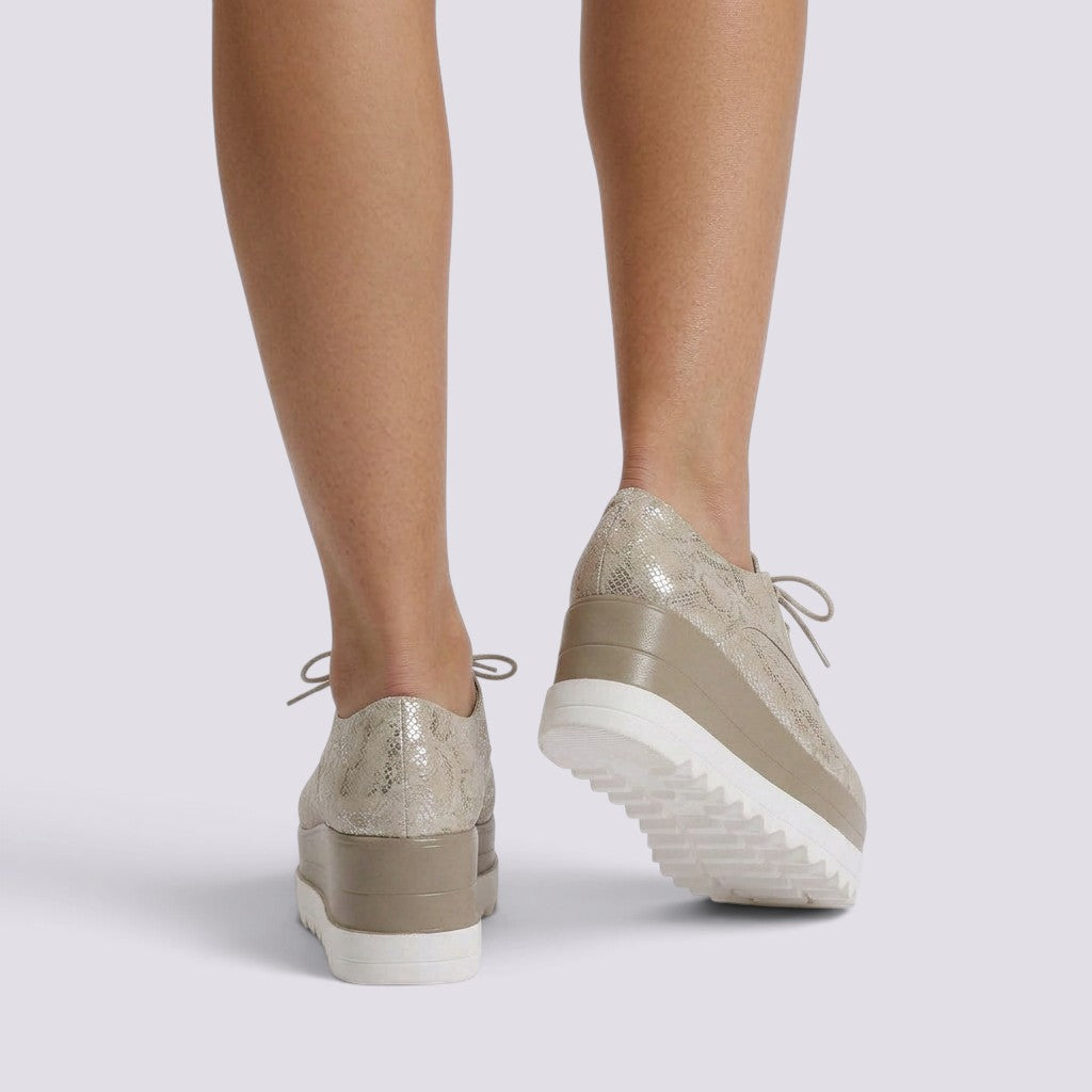 Zapatillas Plataforma Mujer Cordones