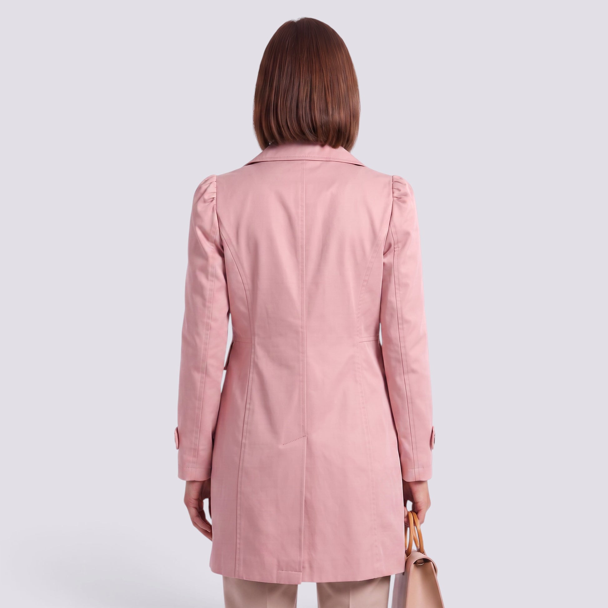 Gabardina Mujer Larga Entallada Elegante