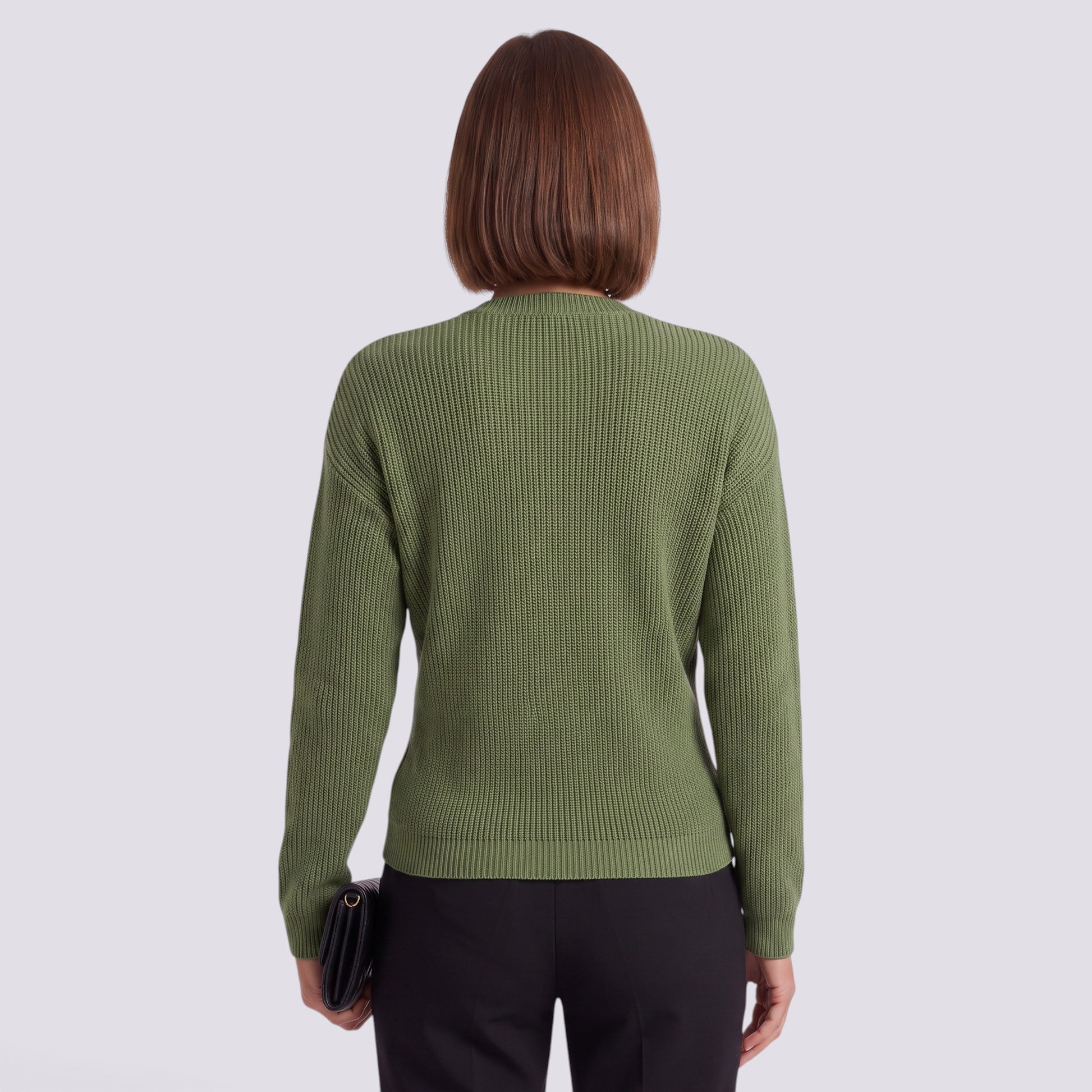Jersey Mujer Punto Cuello Pico Cruzado