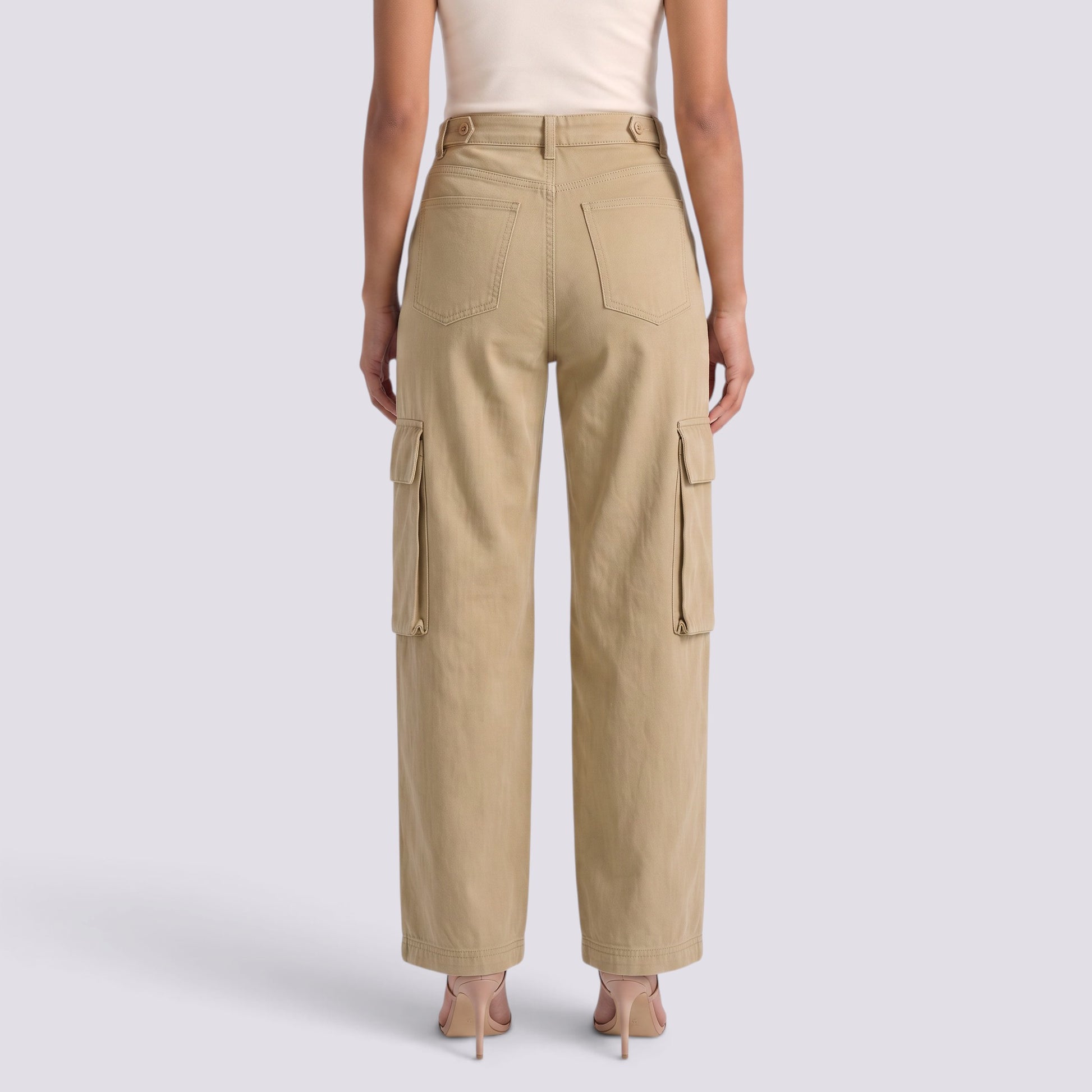 Vaqueros Cargo Mujer Multibolsillos