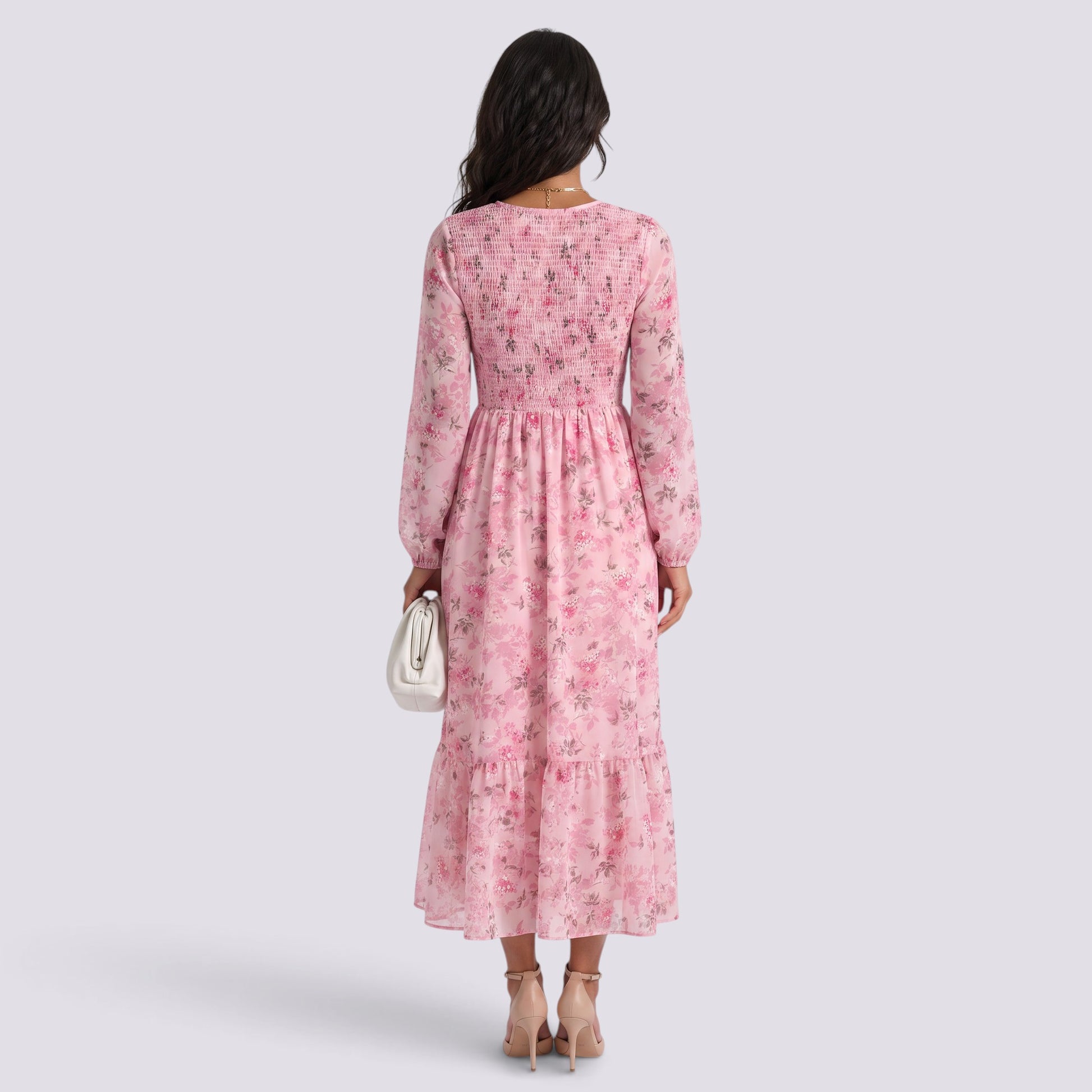 Vestido Casual Mujer Cuello Redondo