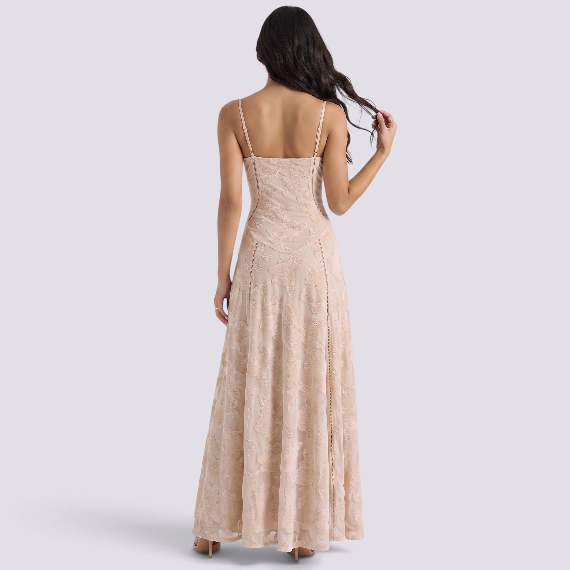 Vestido Fiesta Mujer Palabra de Honor Escote Recto