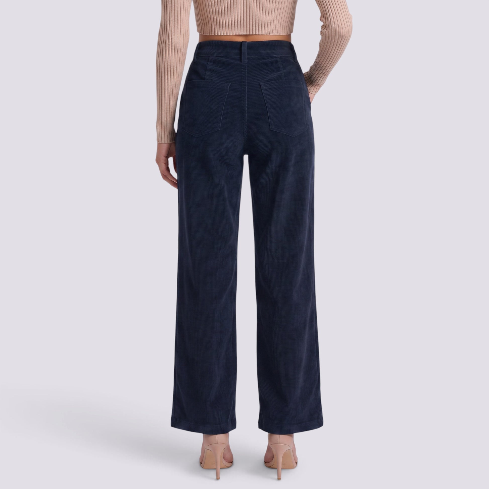 Pantalón Mujer Recto Tiro Alto