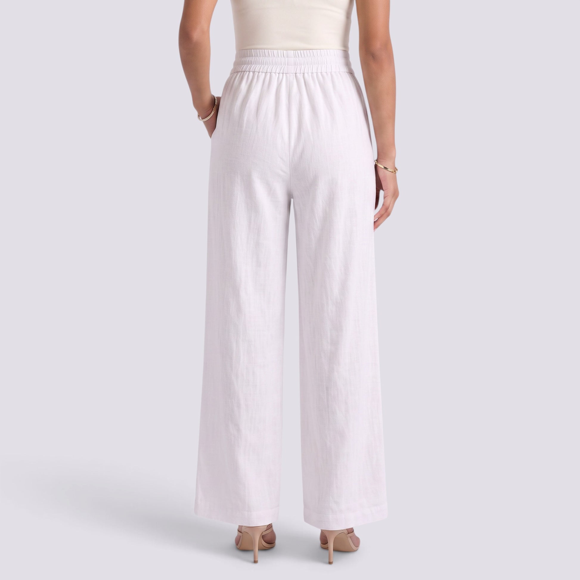 Pantalón Ancho Mujer Cintura Cordón