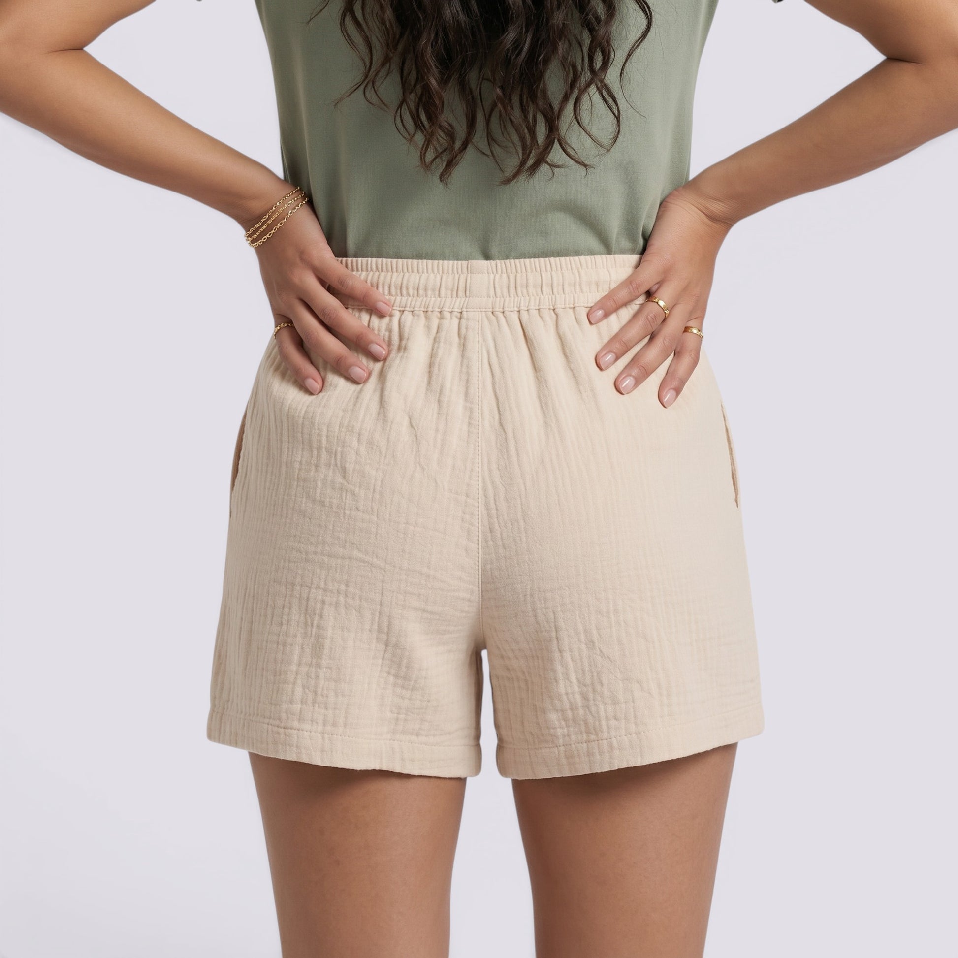 Pantalones Cortos Mujer Tiro Alto Verano