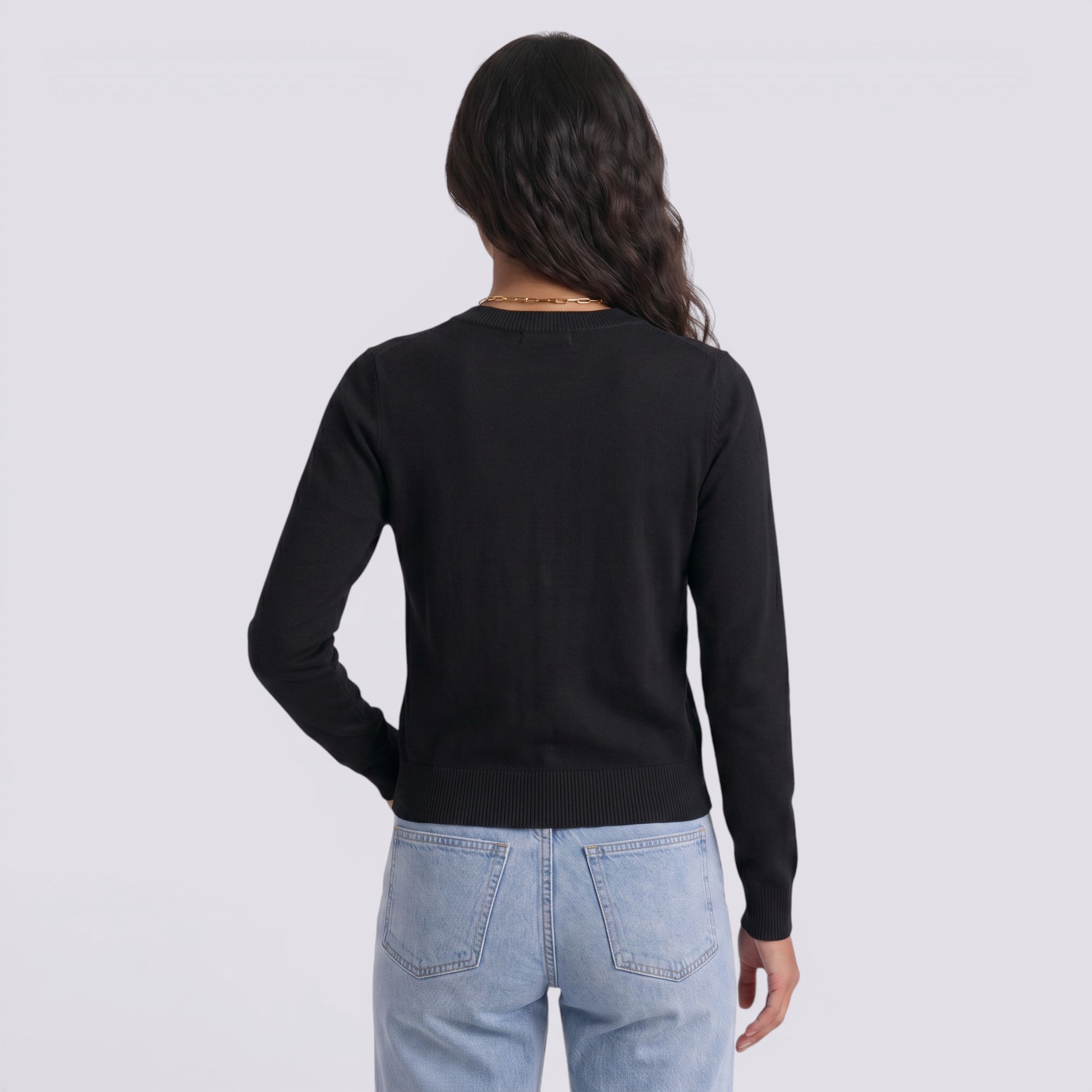 Cárdigan Mujer de Punto con Botones
