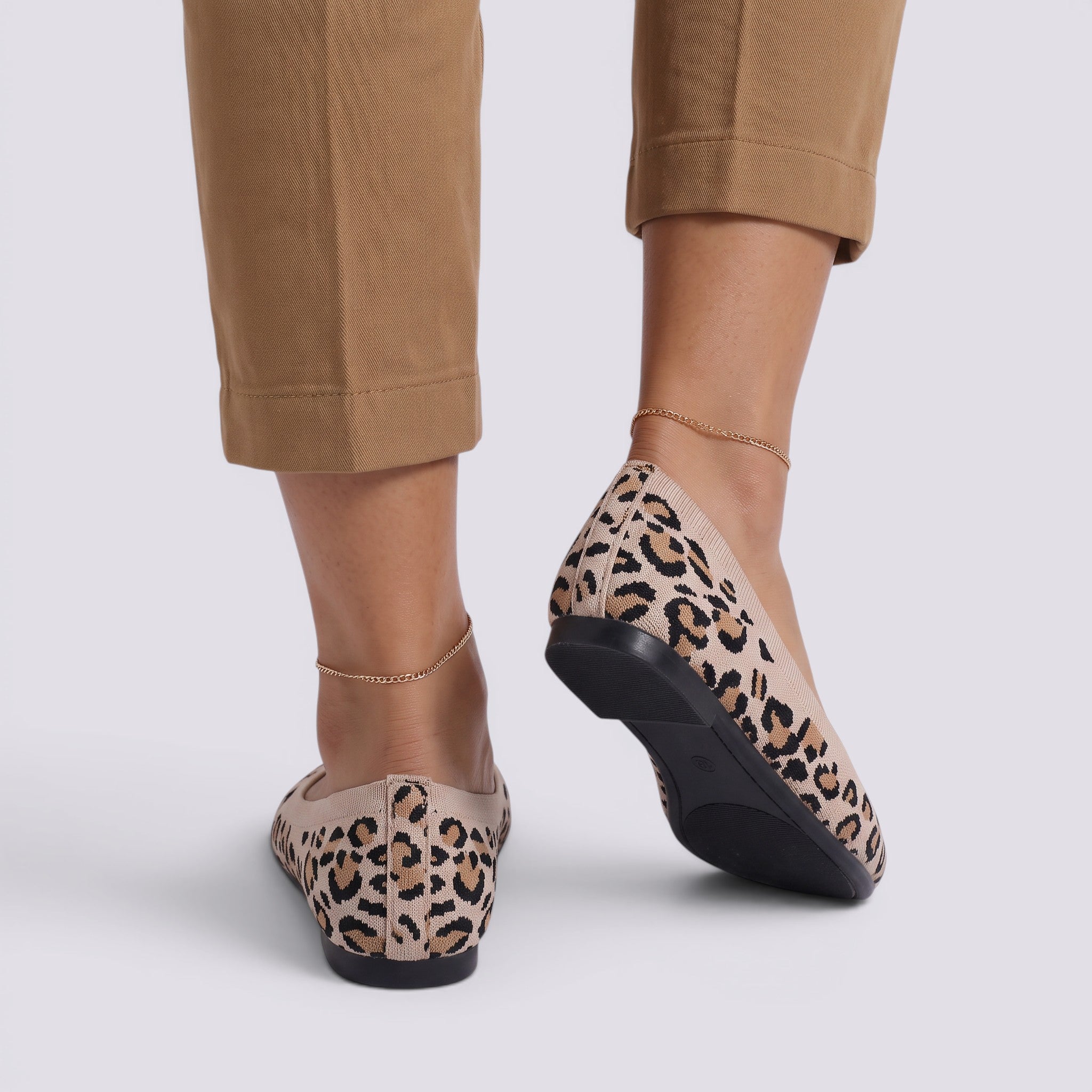 Bailarinas Mujer Punta Fina Animal Print