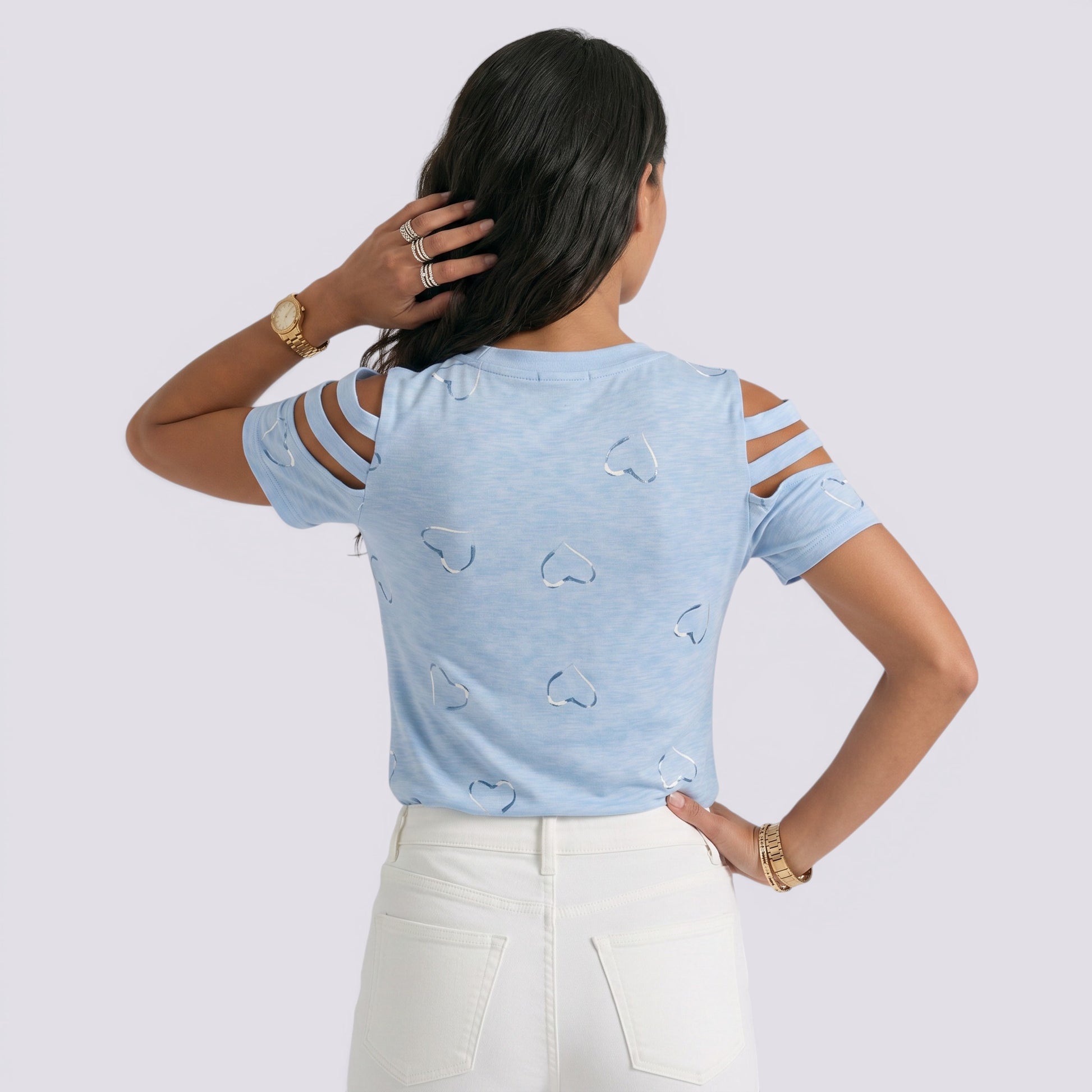 Camiseta Mujer Manga Corta Estampada