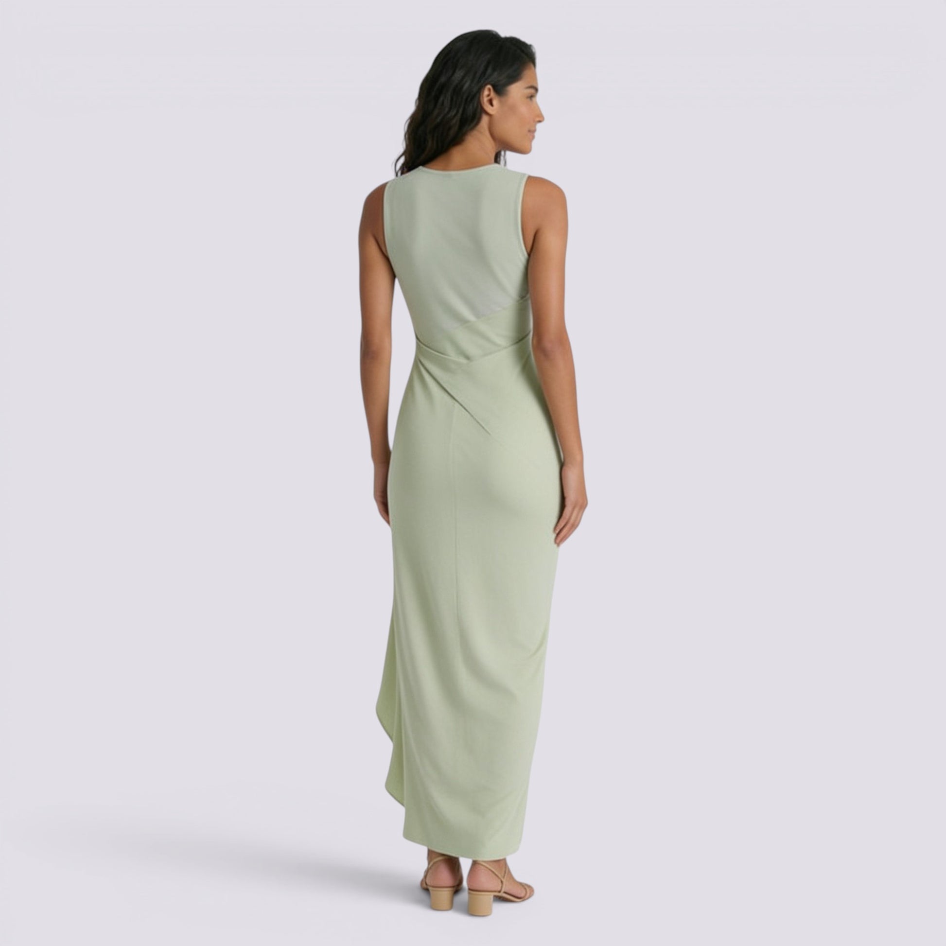 Vestido Largo Asimétrico Mujer