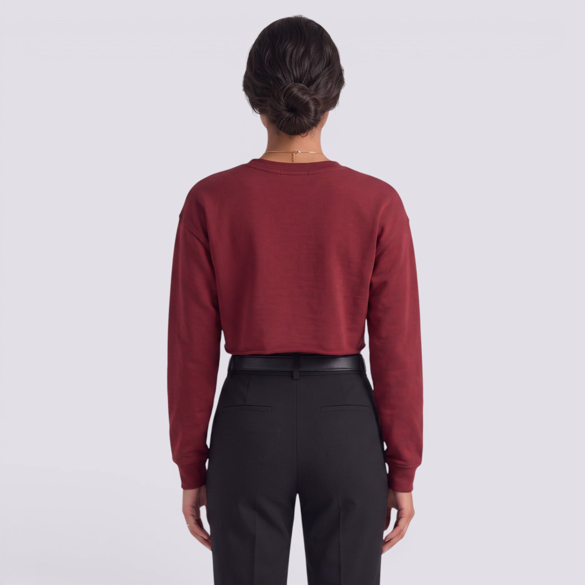 Camiseta Manga Larga Mujer Corta Entallada