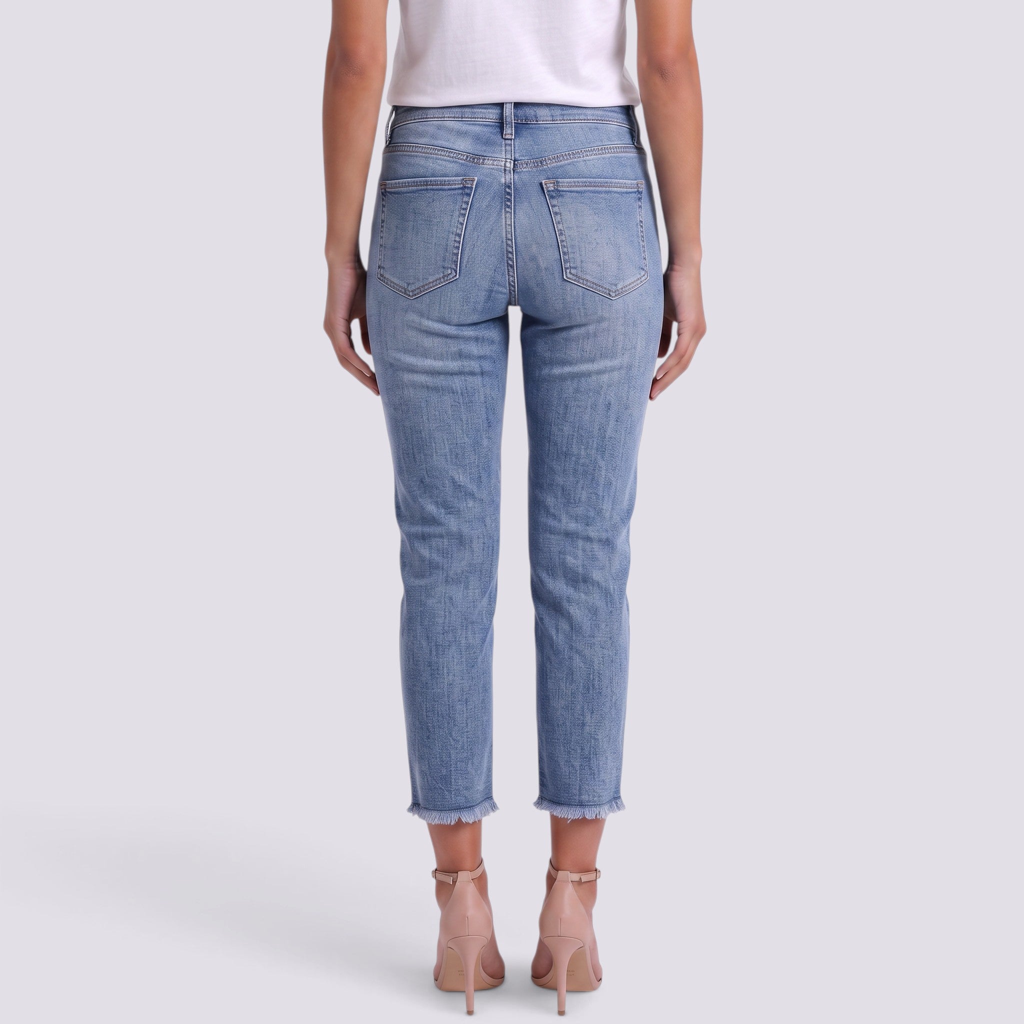 Pantalón Vaquero Mujer Slim Cintura Alta