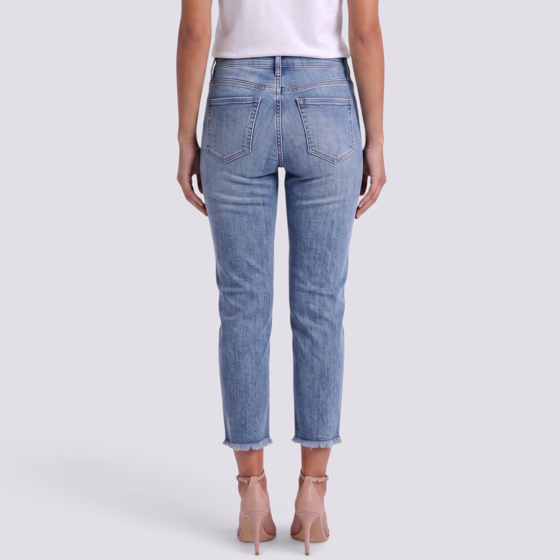 Pantalón Vaquero Mujer Slim Cintura Alta