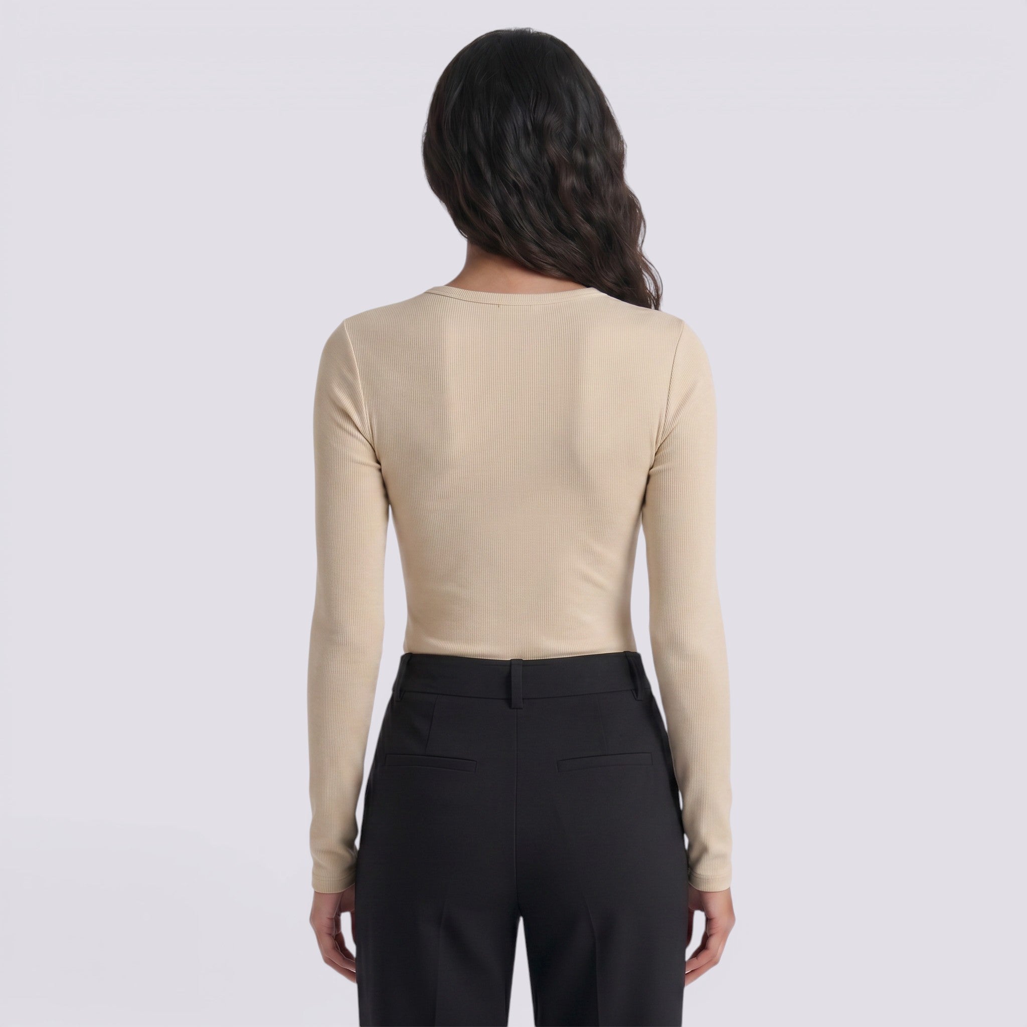 Camiseta Mujer Manga Larga Entallada