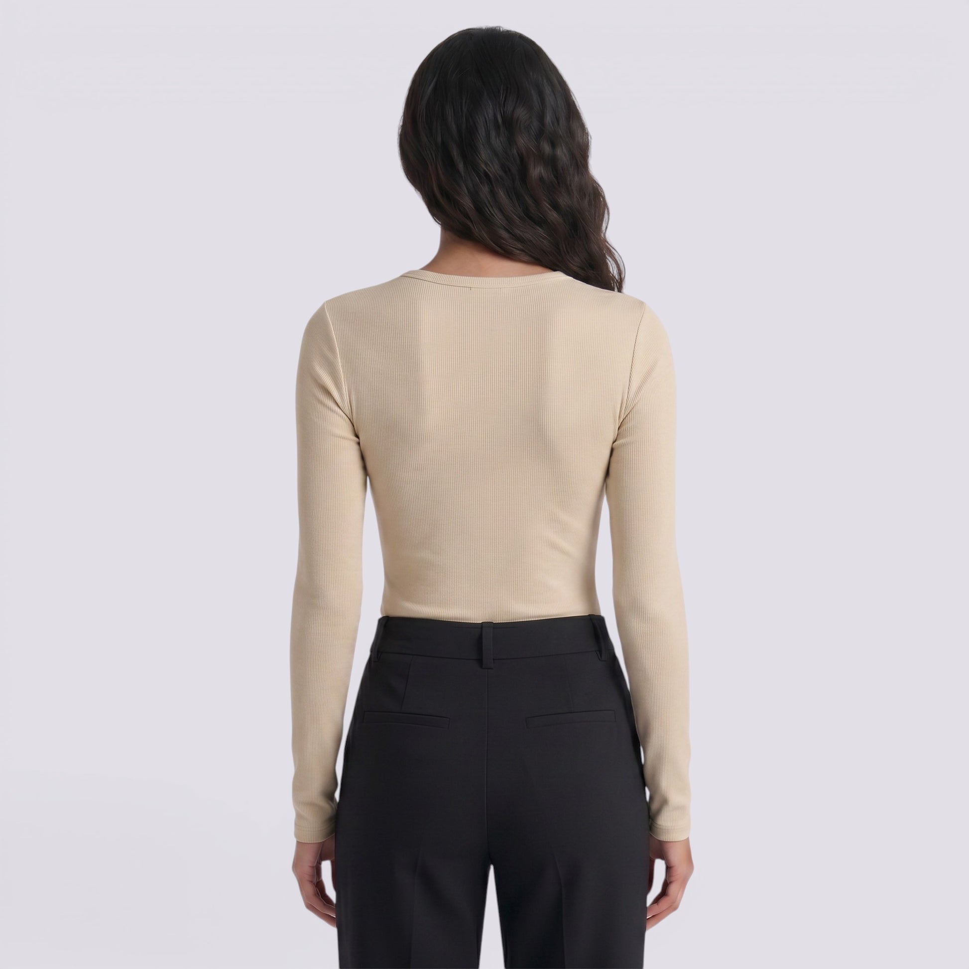 Camiseta Mujer Manga Larga Entallada