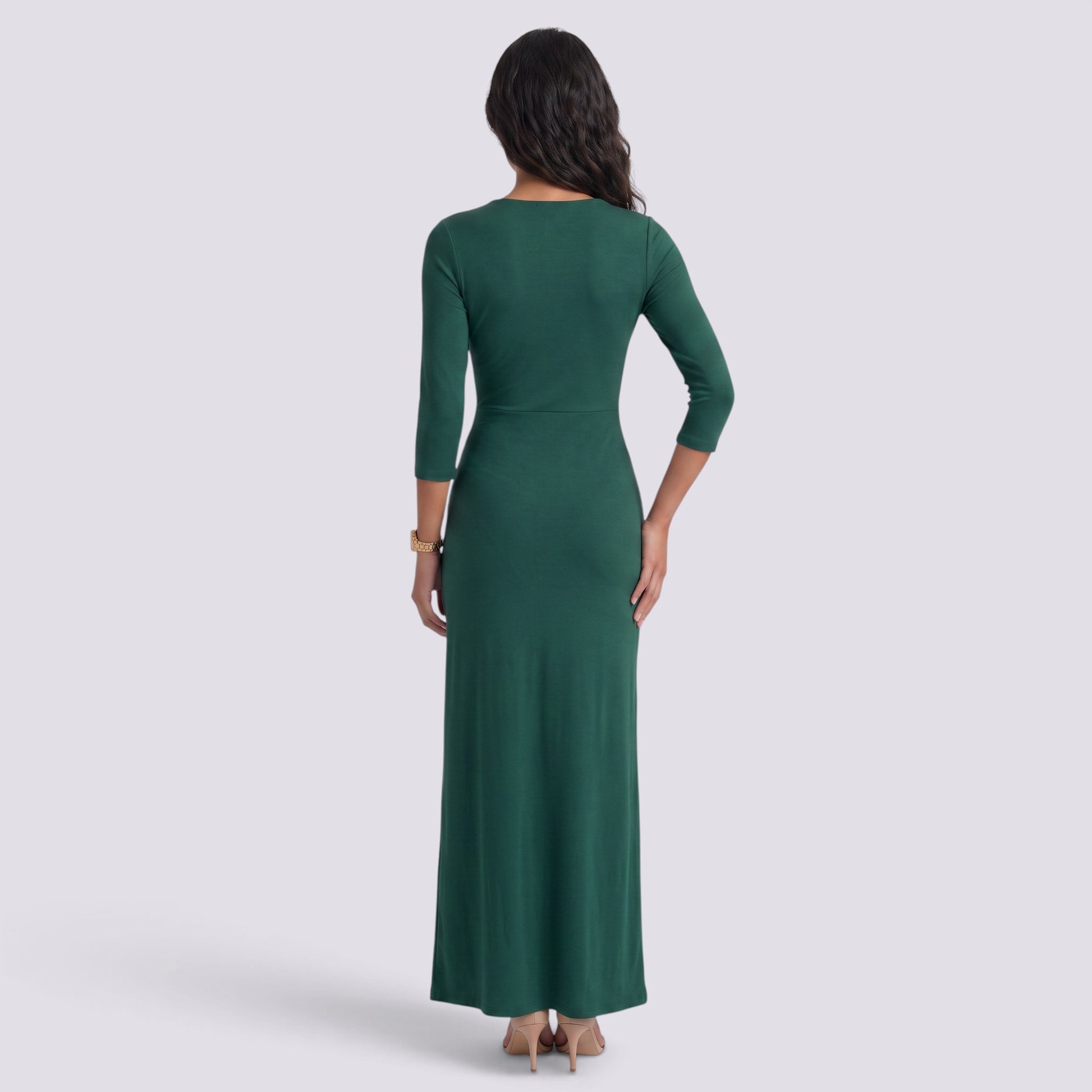 Vestido Largo de Fiesta Mujer Elegante Larga Talle Alto