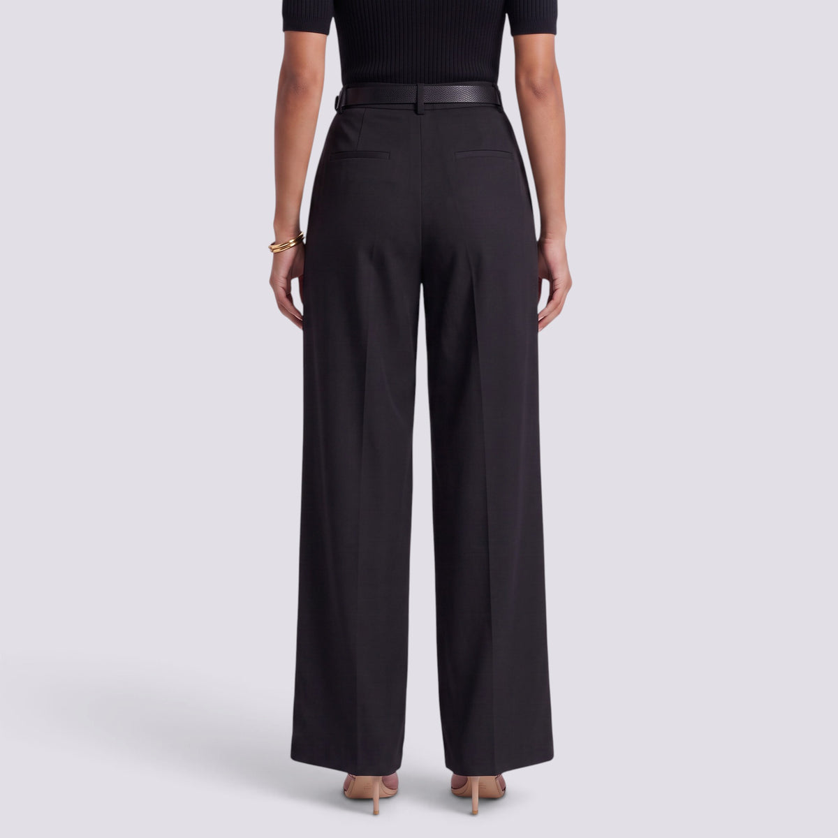 Pantalón Recto Mujer Cintura Alta