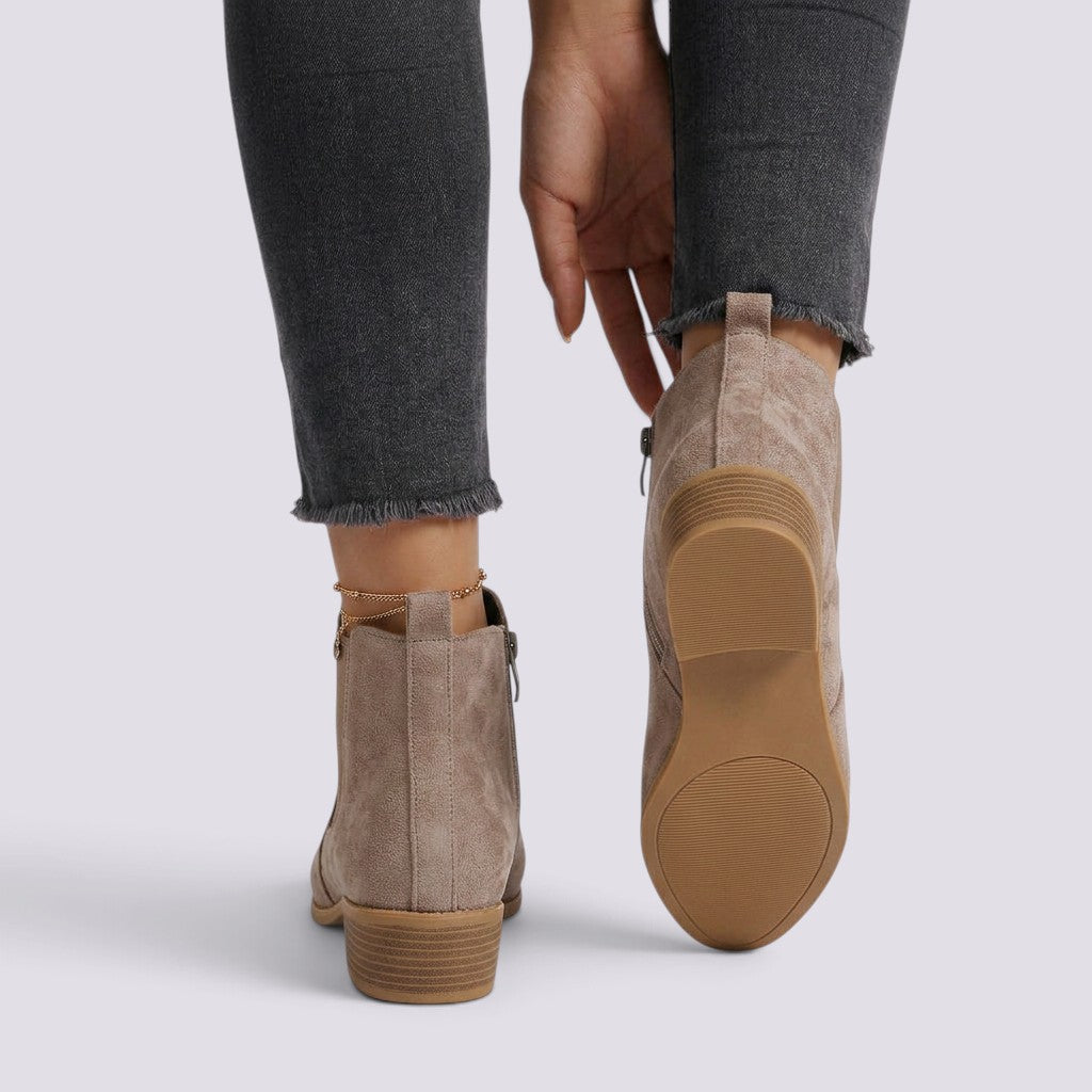 Zapatos de Salón Mujer Tacón Grueso Punta Fina