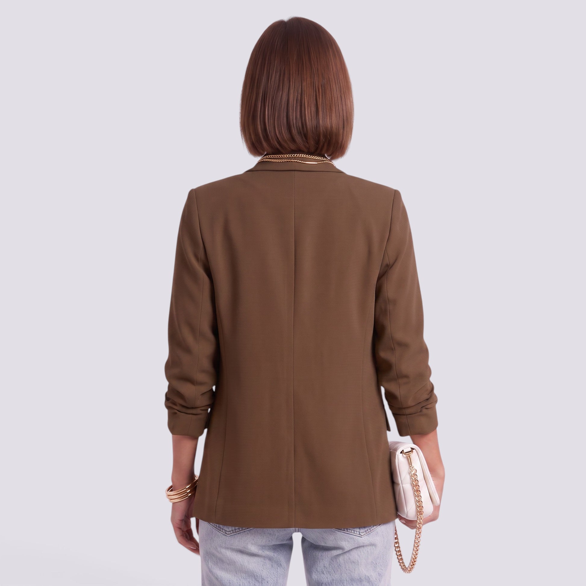 Blazer Mujer Entallado Elegante Corte Profesional