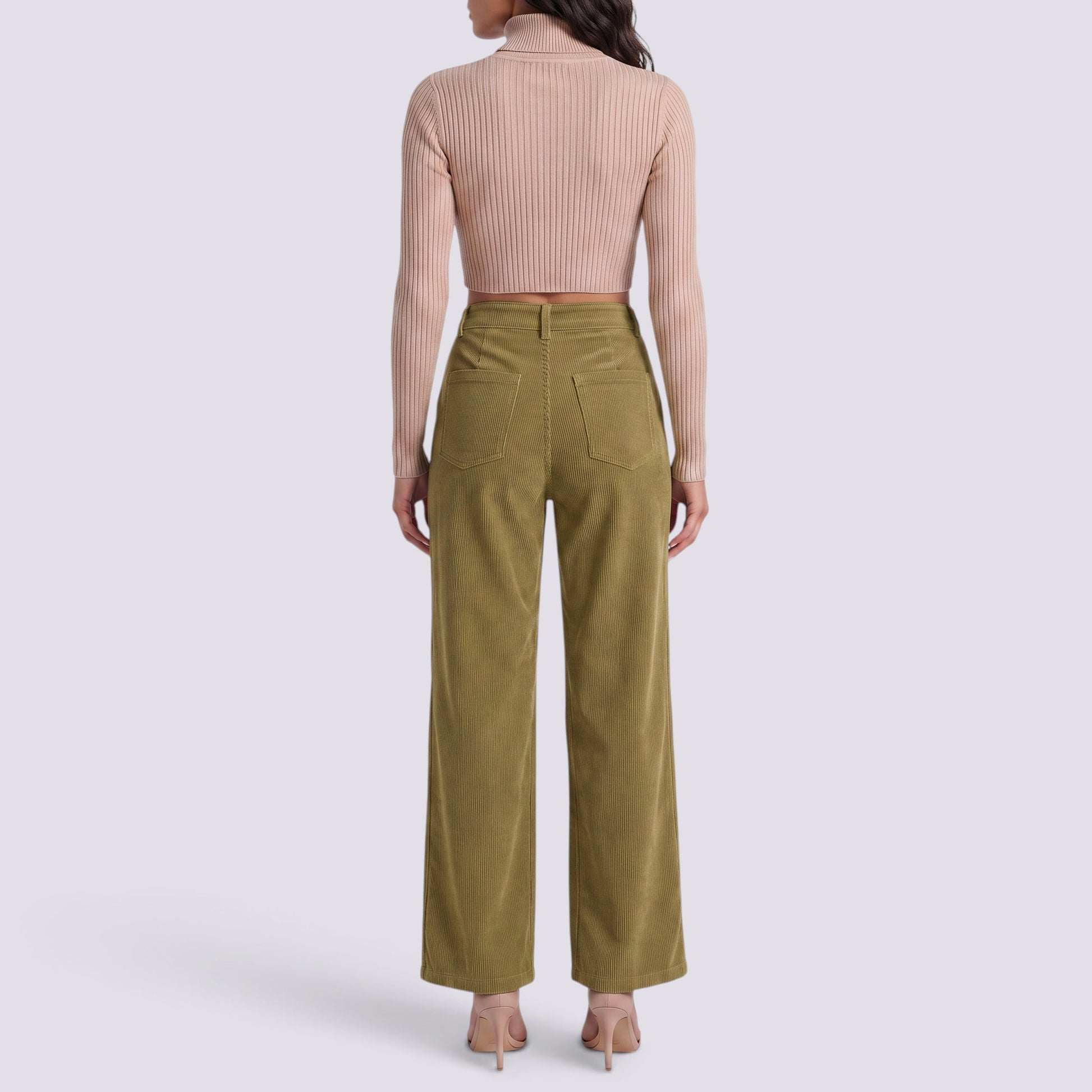 Pantalón Mujer Recto Tiro Alto