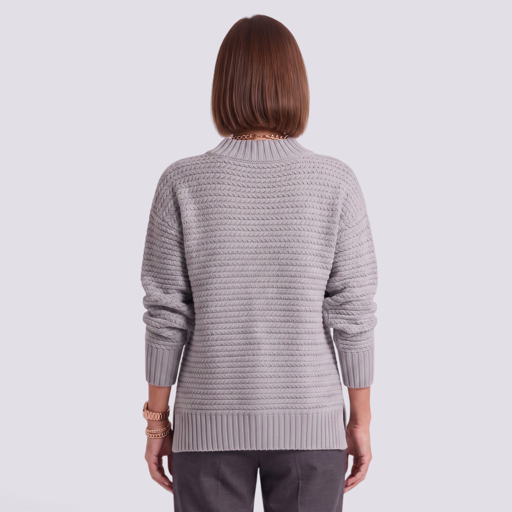 Jersey Mujer de Punto Cuello Alto