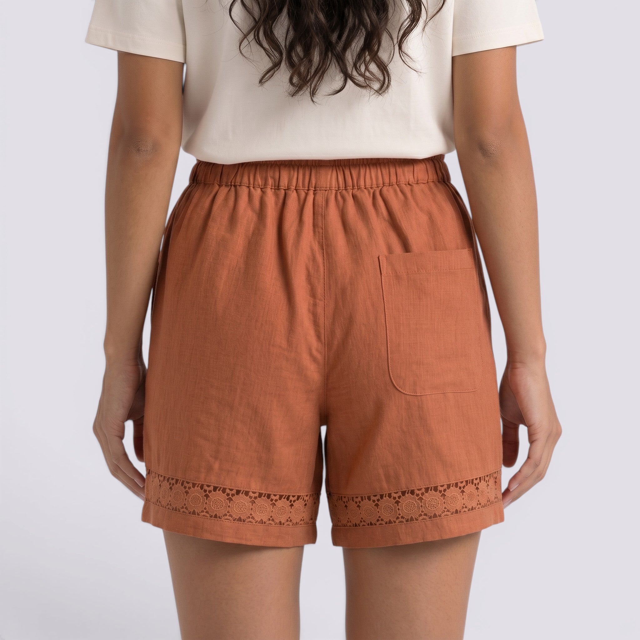 Pantalones Cortos Mujer Verano Lino