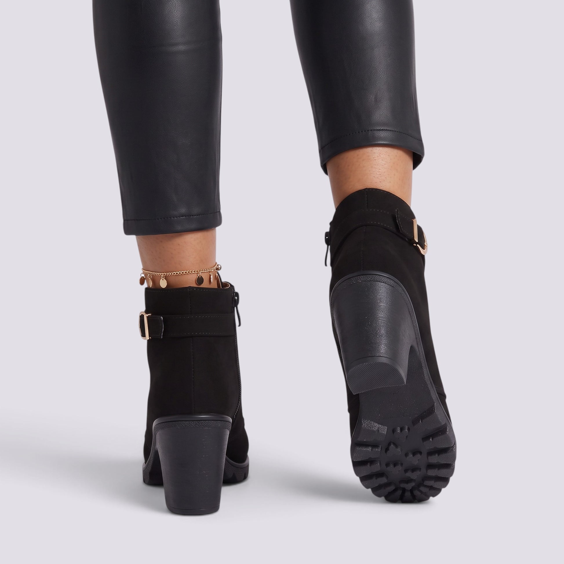 Botines Mujer Tacón con Cordones