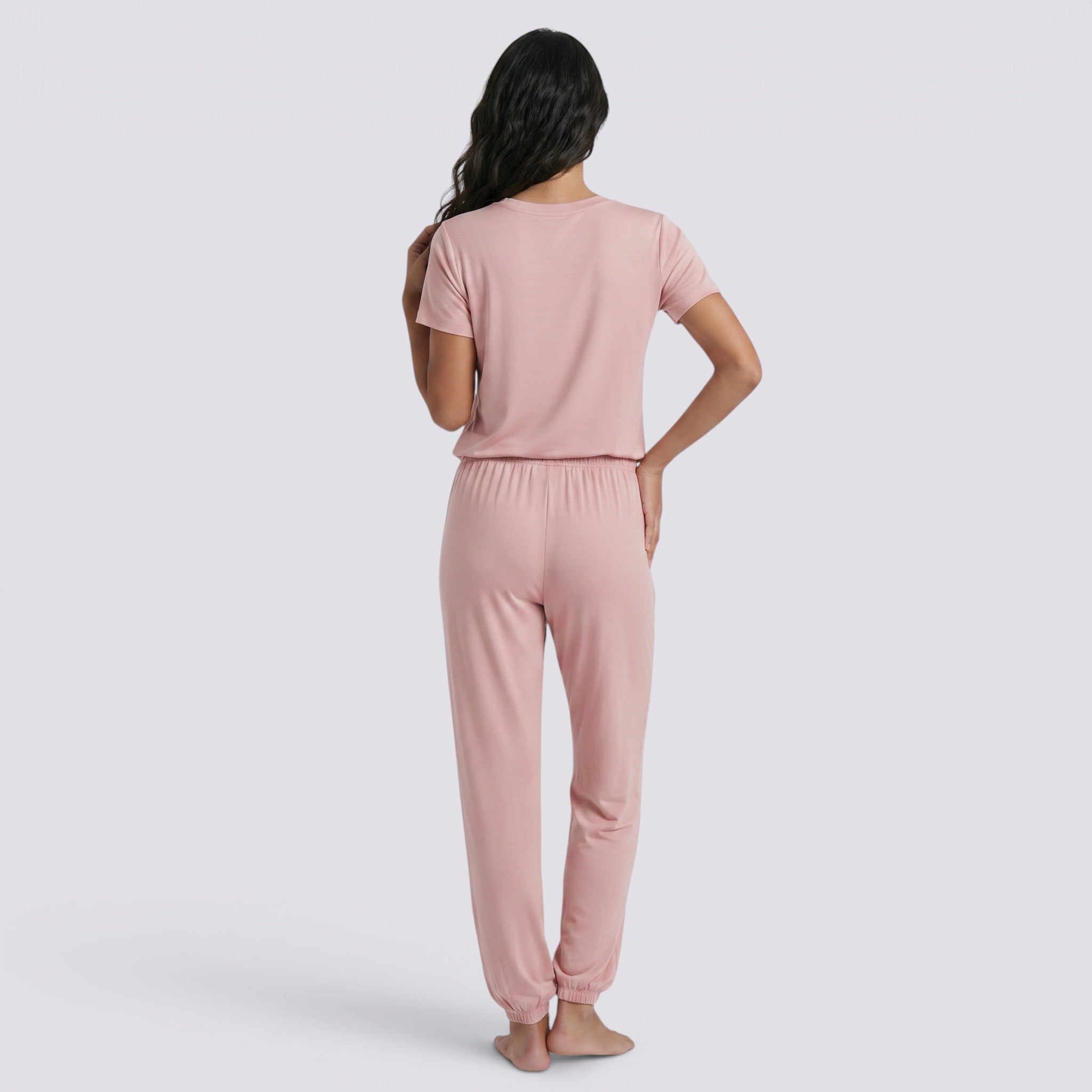 Conjunto Pijama Dos Piezas Mujer Manga Corta Elegante