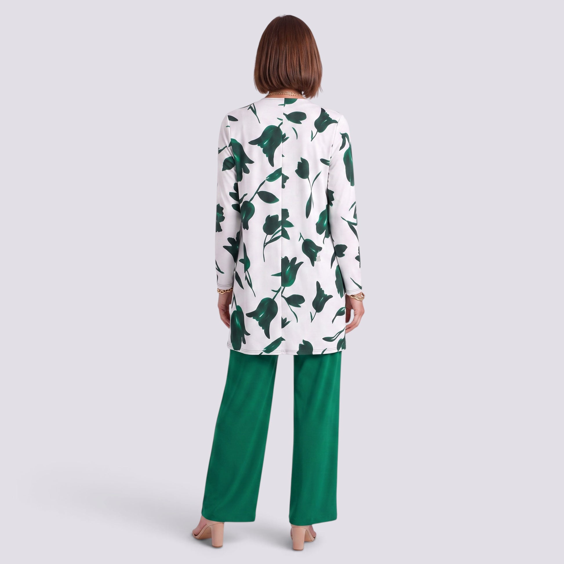Conjunto Mujer Cárdigan y Pantalón Elegante