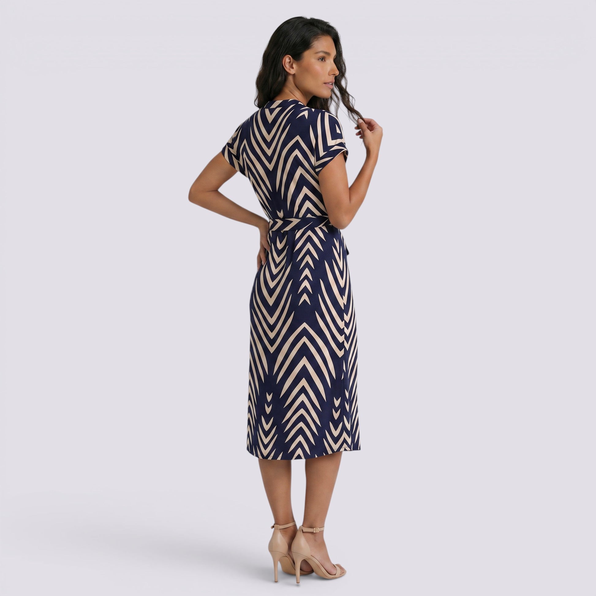 Vestido Midi Rayas Mujer Verano