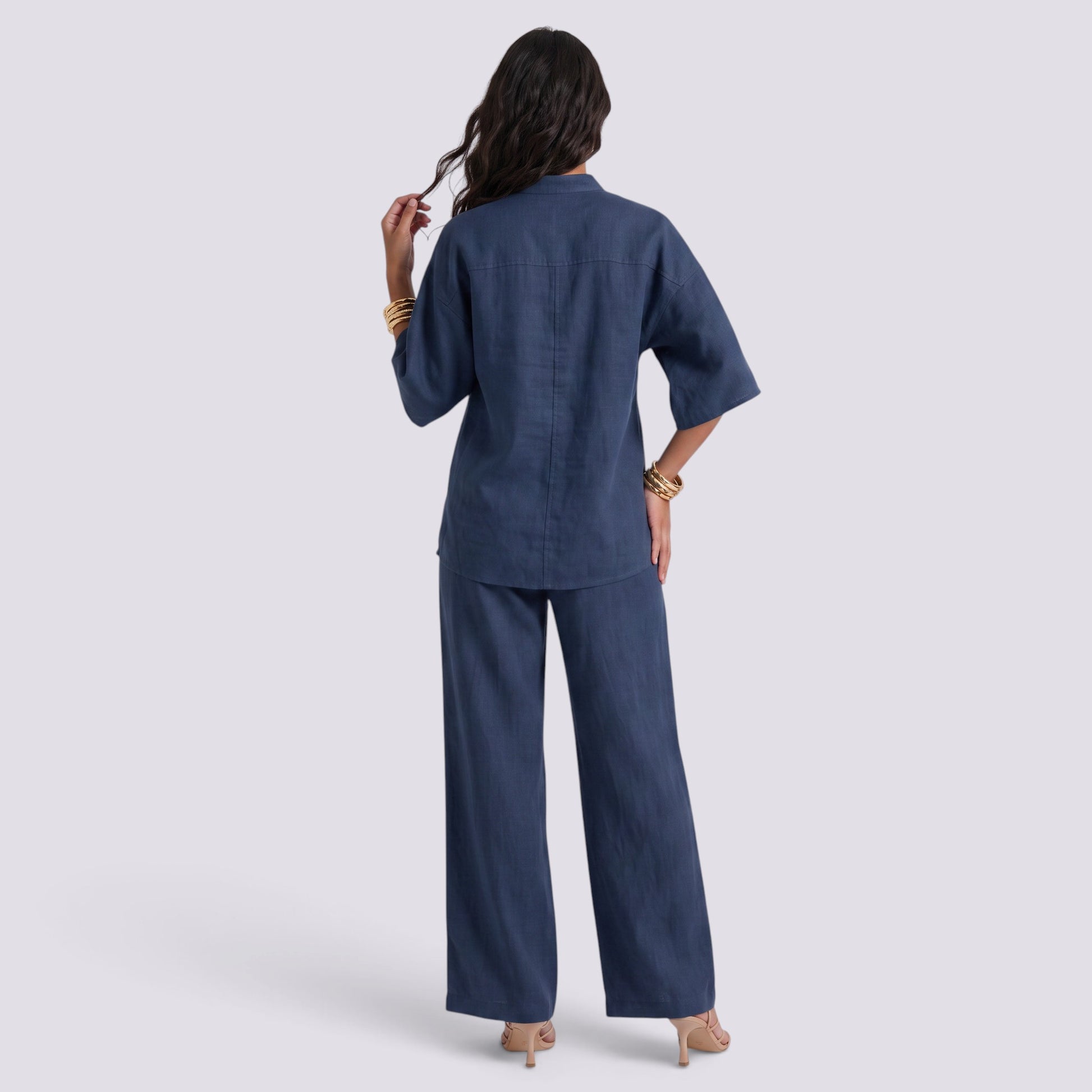 Conjunto Mujer Top y Pantalón Recto