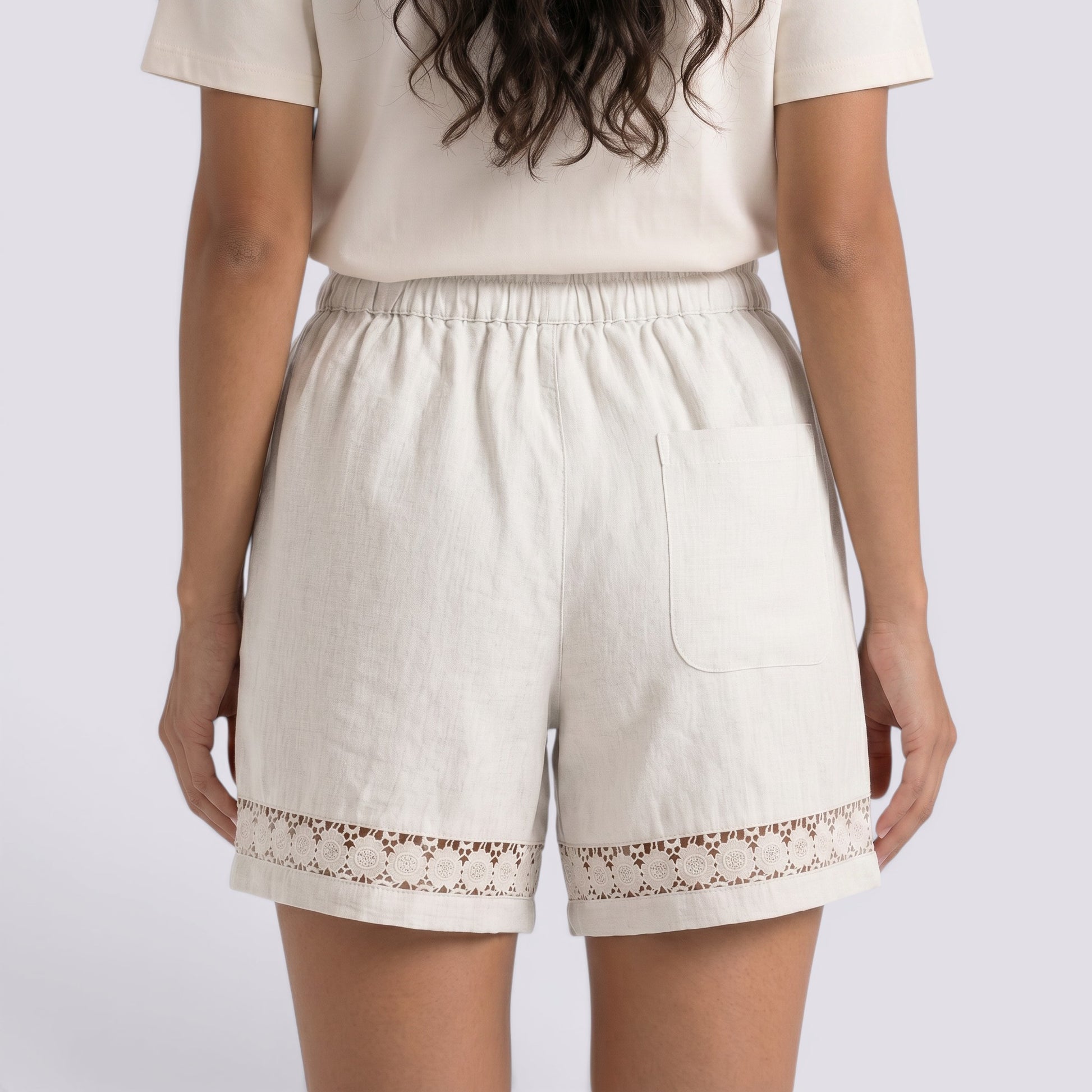Pantalones Cortos Mujer Verano Lino