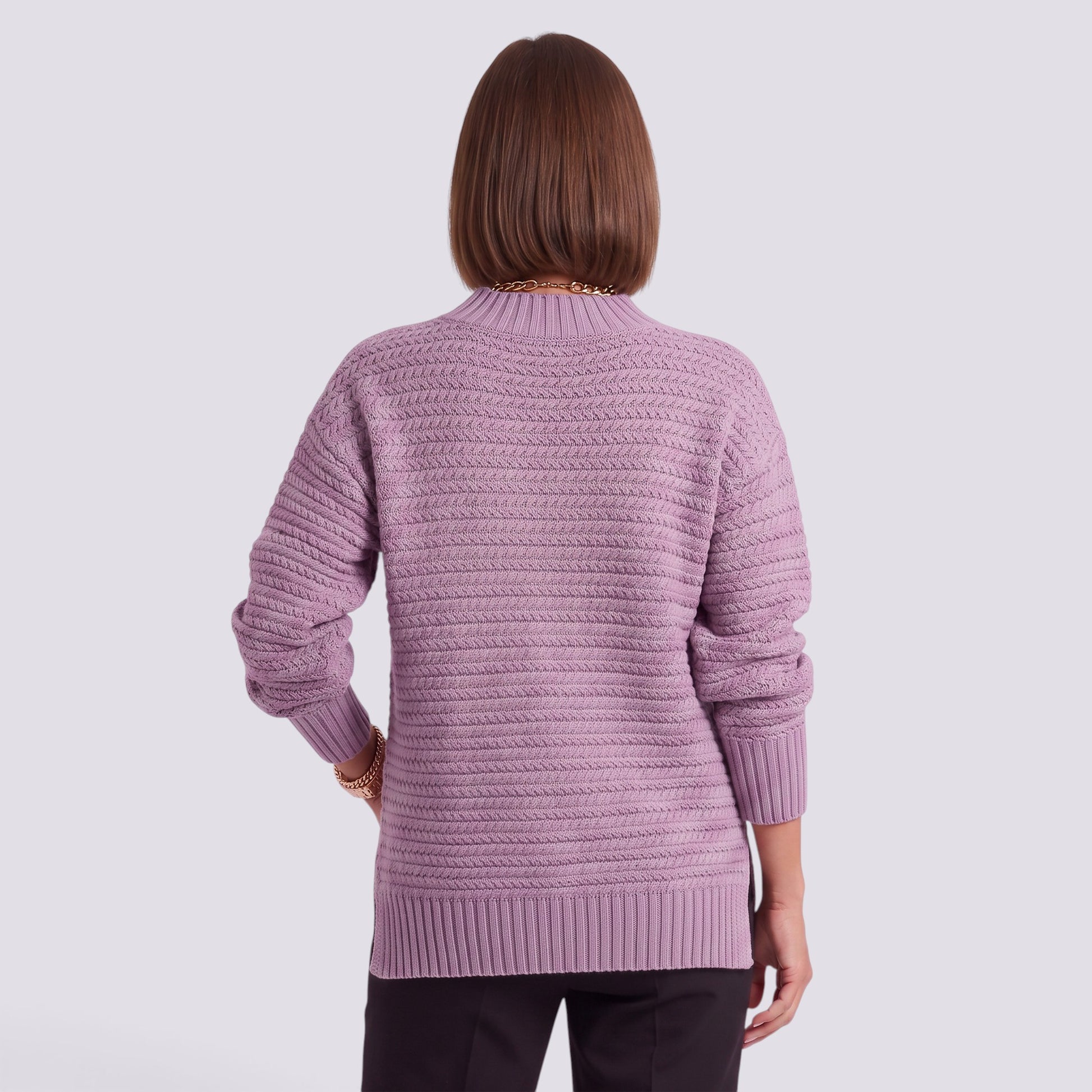 Jersey Mujer de Punto Cuello Alto