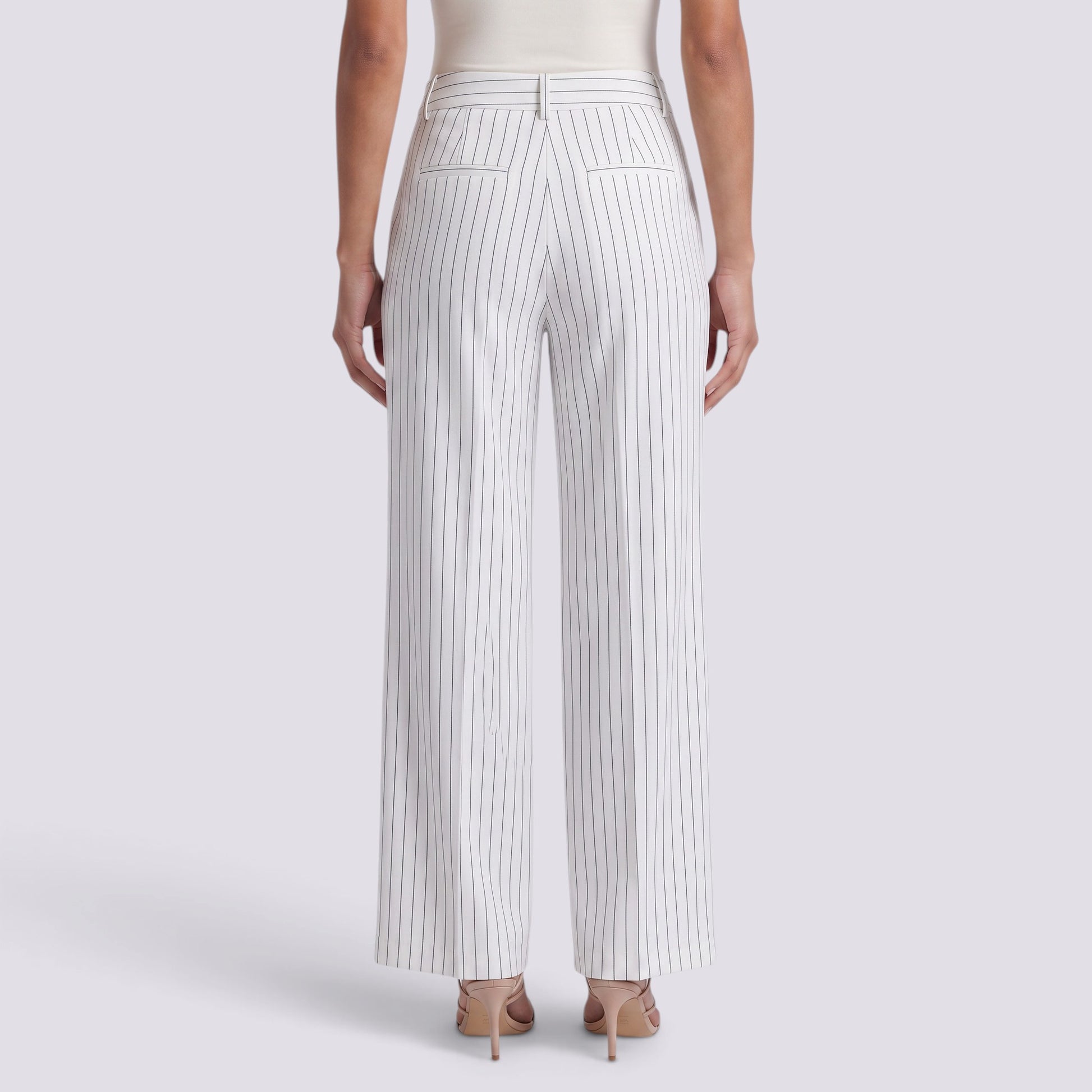 Pantalón Ancho Mujer de Vestir a Rayas
