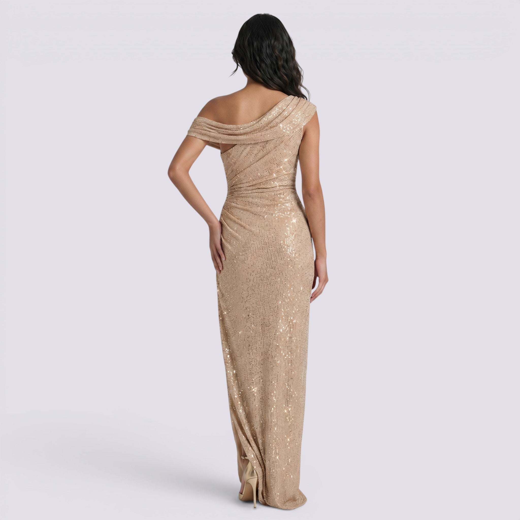 Vestido Largo de Fiesta Mujer Elegante Descubiertos