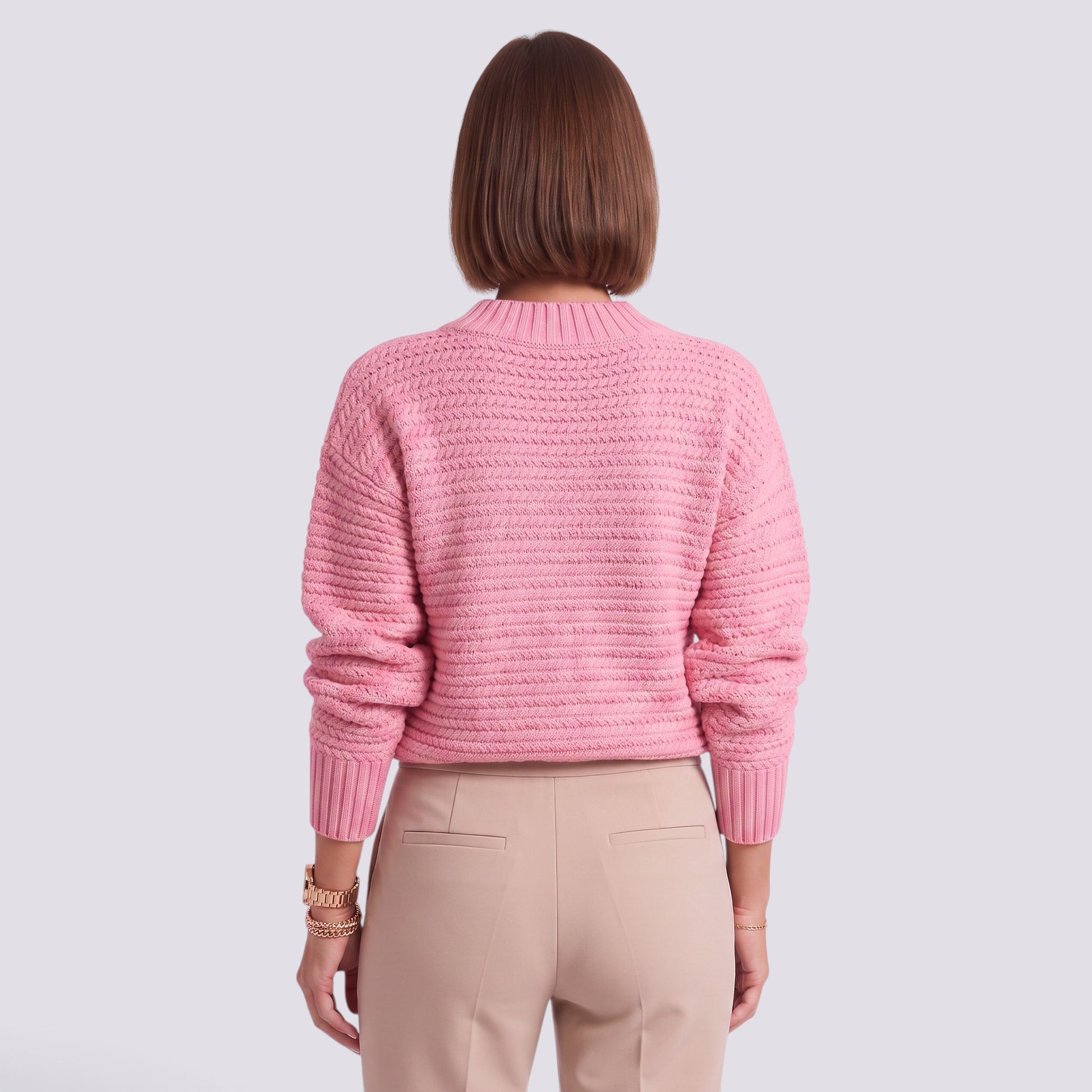 Jersey Mujer de Punto Cuello Alto
