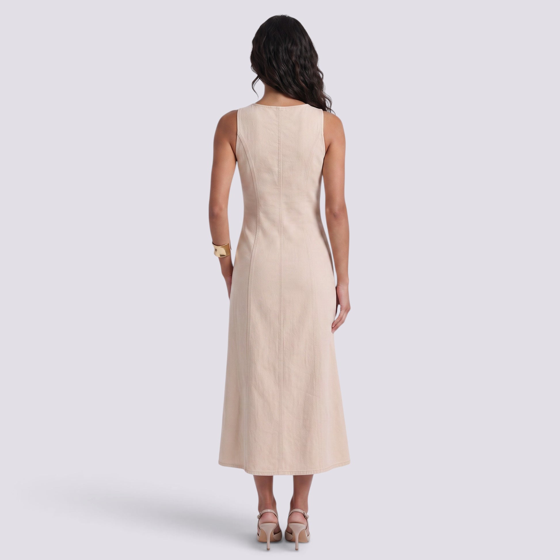 Vestido Largo Mujer con Abertura Elegante