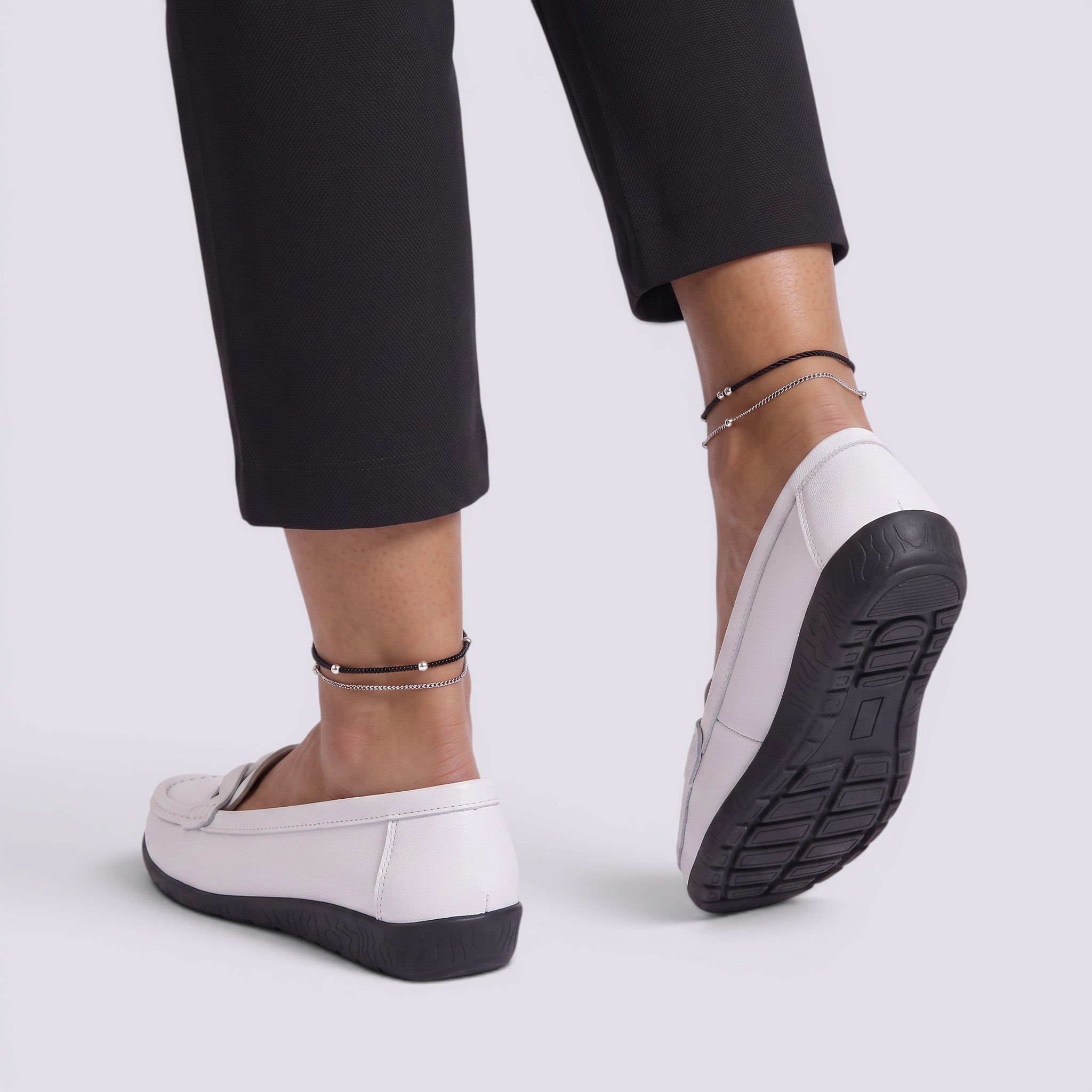 Mocasines Mujer Cómodos y Elegantes Planos Costura Vista