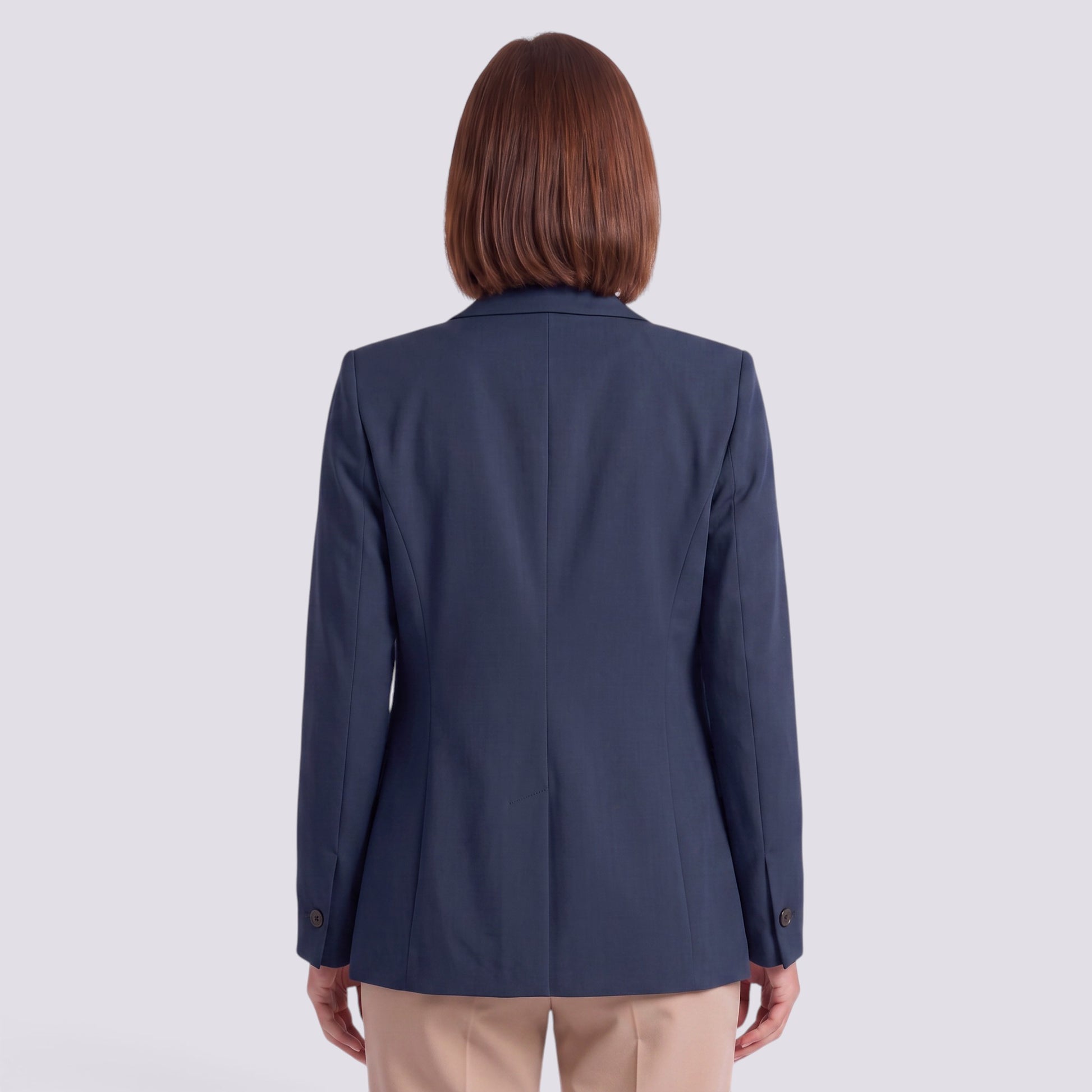 Blazer Mujer Entallado Un Botón
