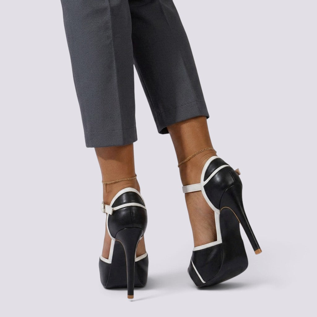Zapatos Mujer de Tacón Punta Abierta