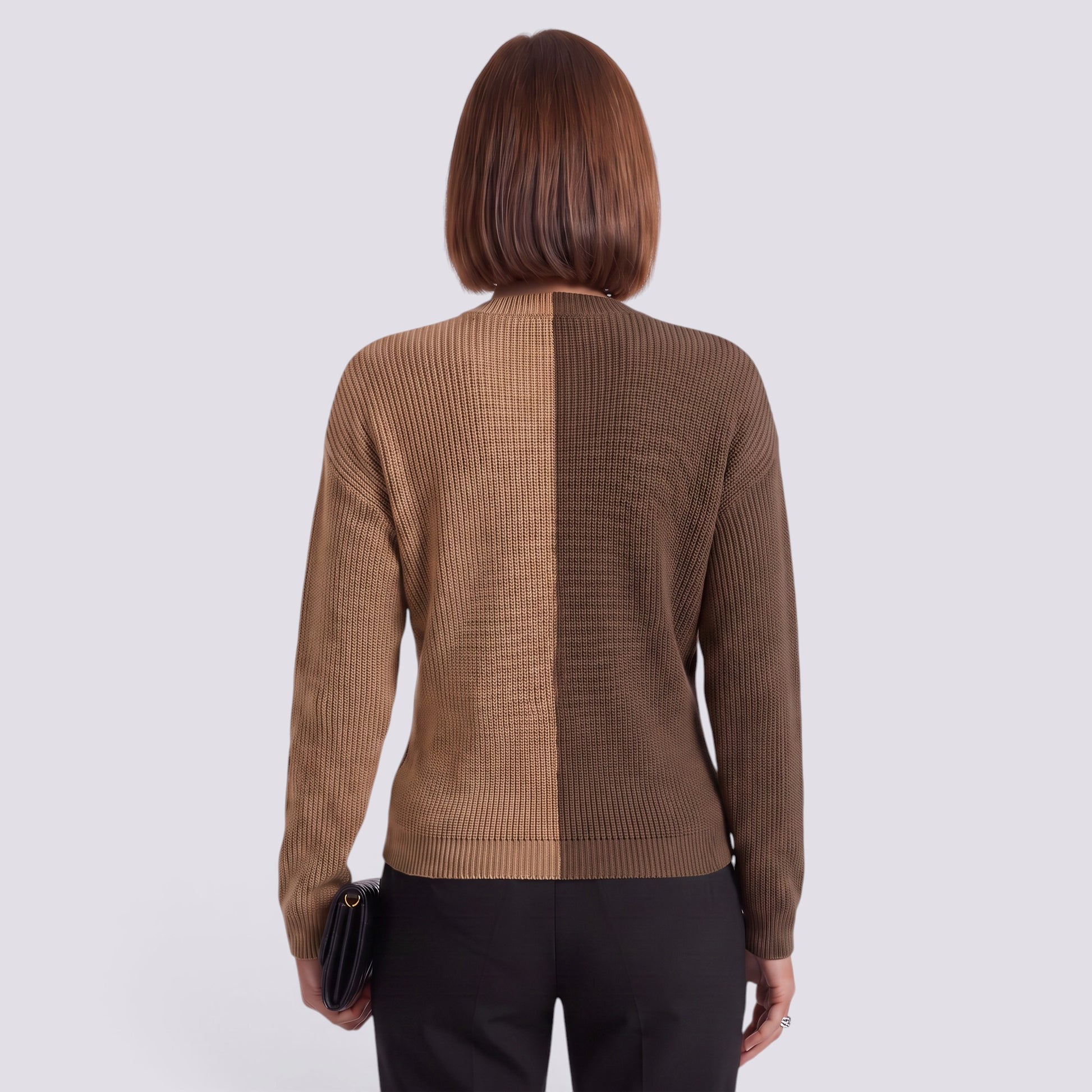 Jersey Mujer Punto Cuello Pico Cruzado