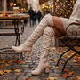 Botas mosqueteras mujer efecto ante - lifestyle otoño
