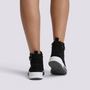 Botines Mujer Casual Efecto Ante con Cordones Negro vista trasera