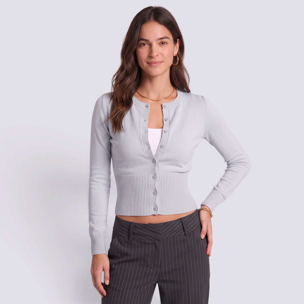 Camisa Mujer Manga Larga con Botones