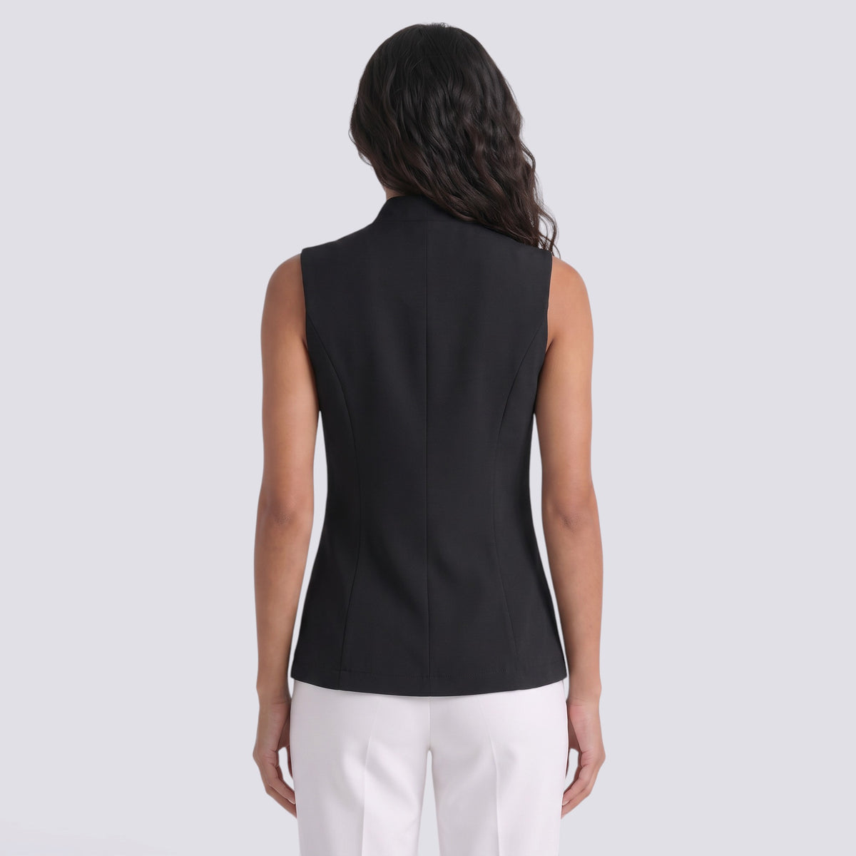 Chaleco Traje Mujer Entallado con Botones